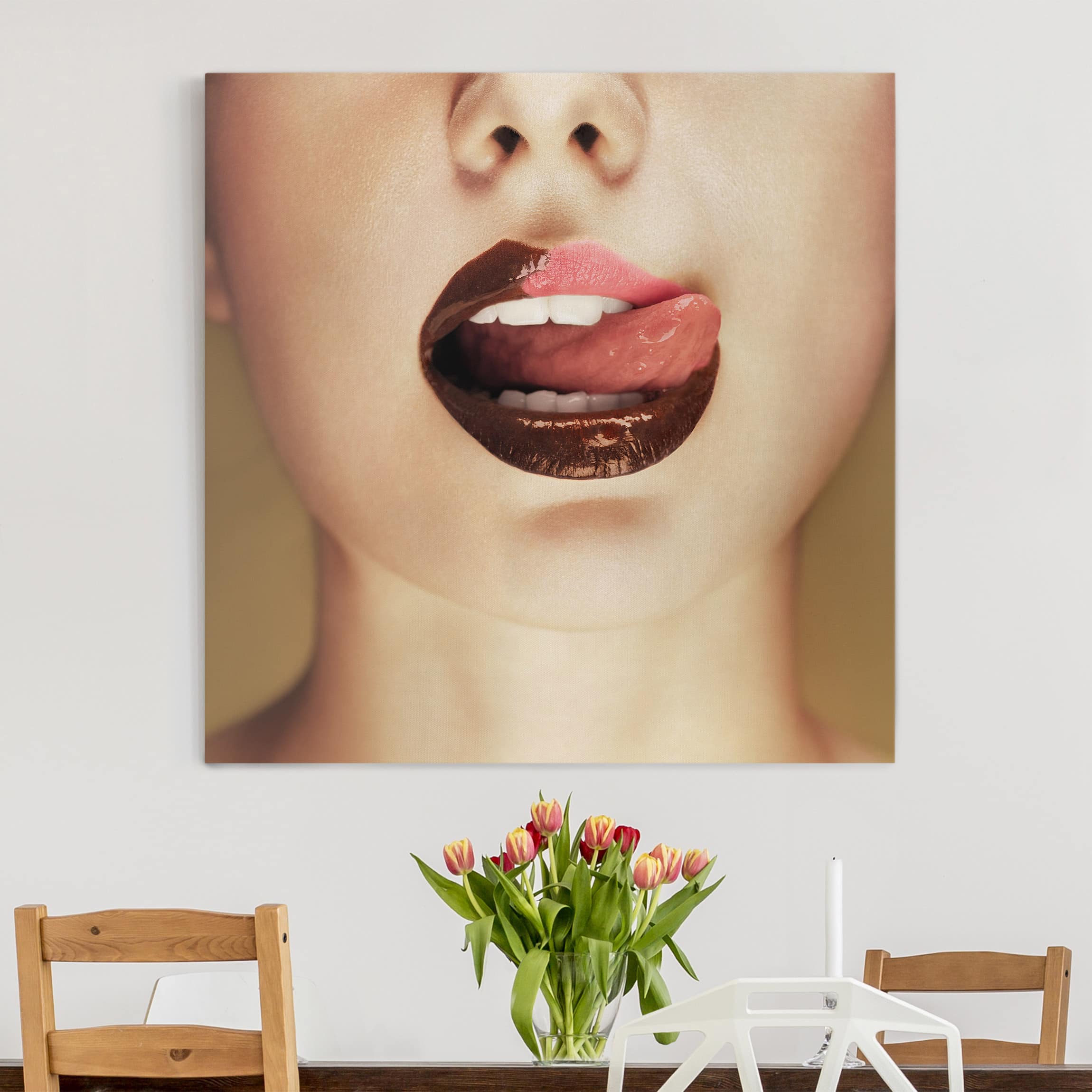 Leinwandbild Akt & Erotik Chocolate