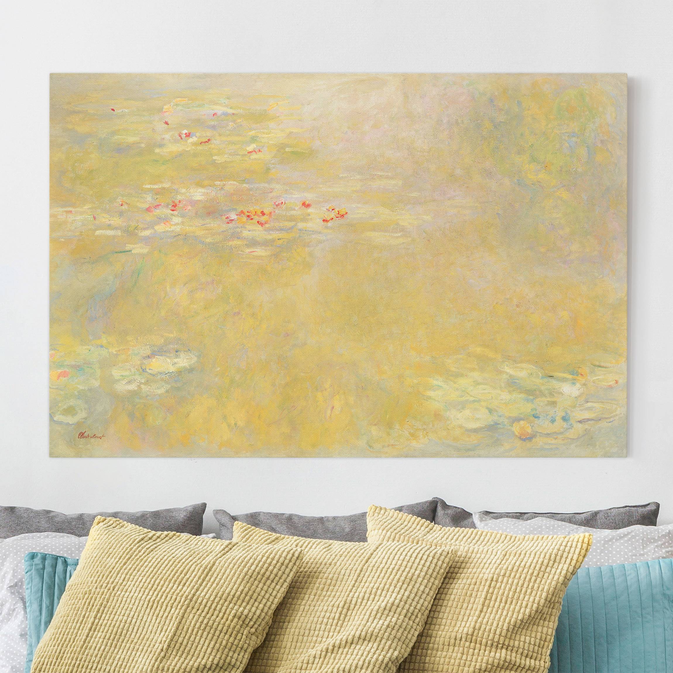 Leinwandbild - Querformat Claude Monet - Seerosenteich