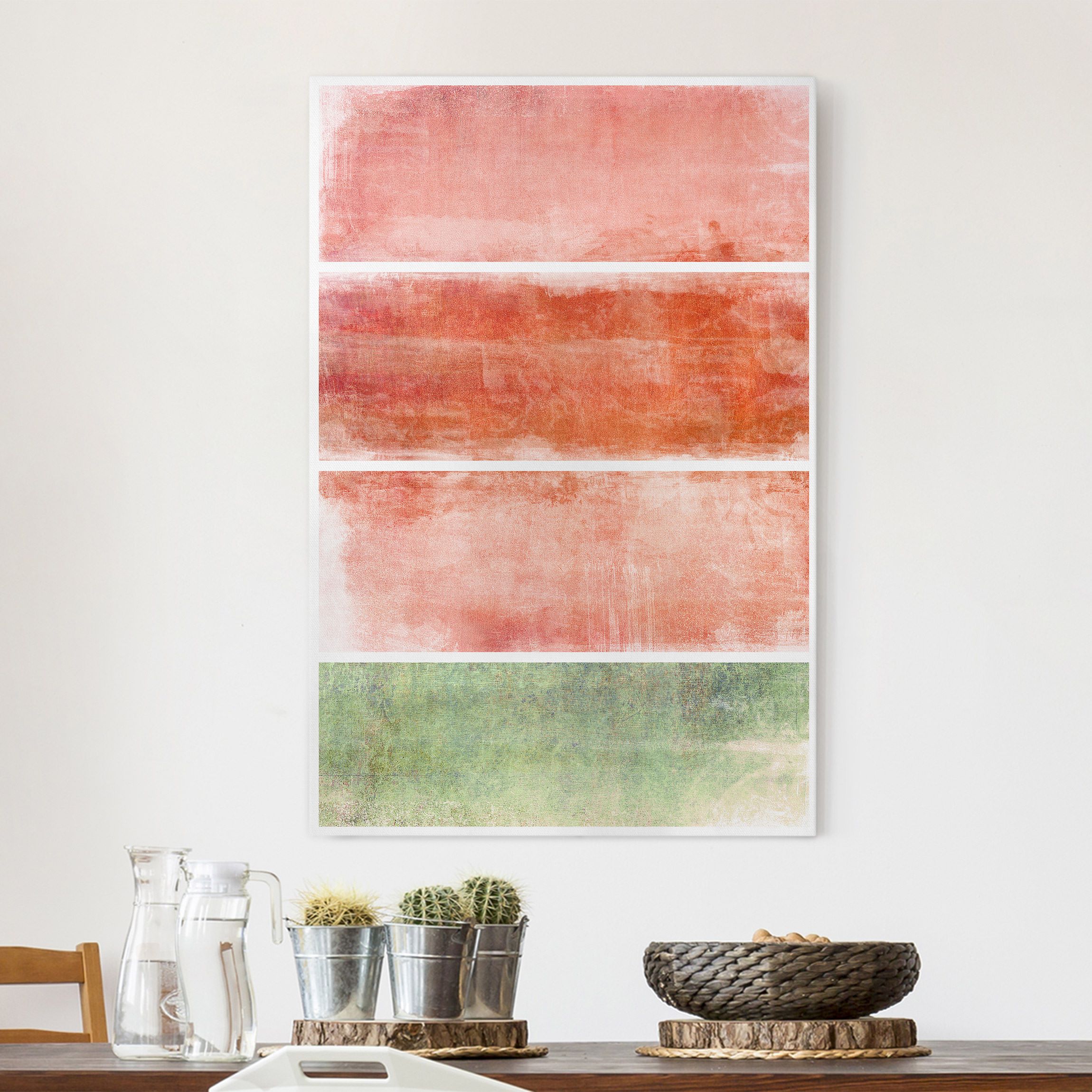 Leinwandbild Abstrakt Colour Harmony Red