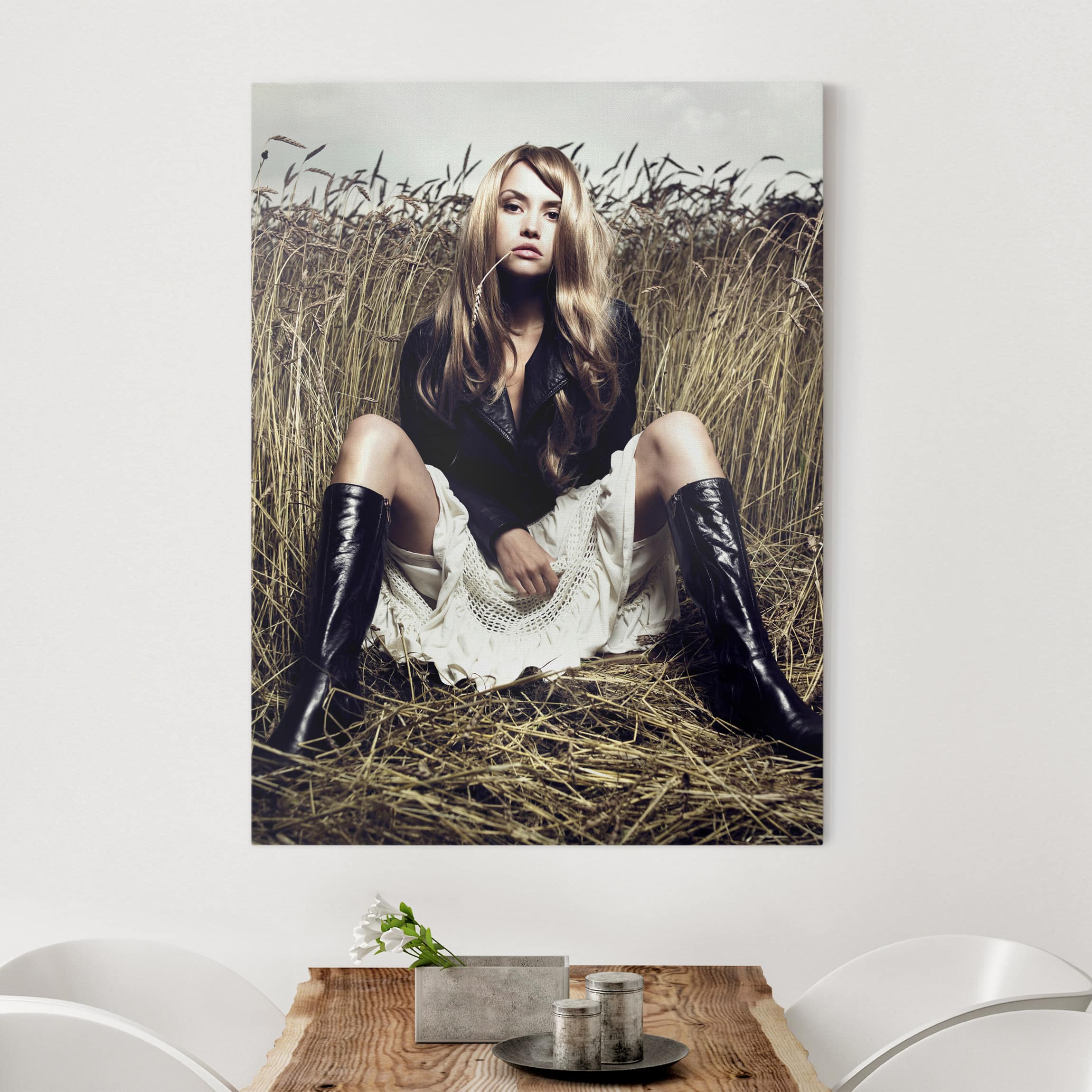 Leinwandbild Akt & Erotik Country Girl