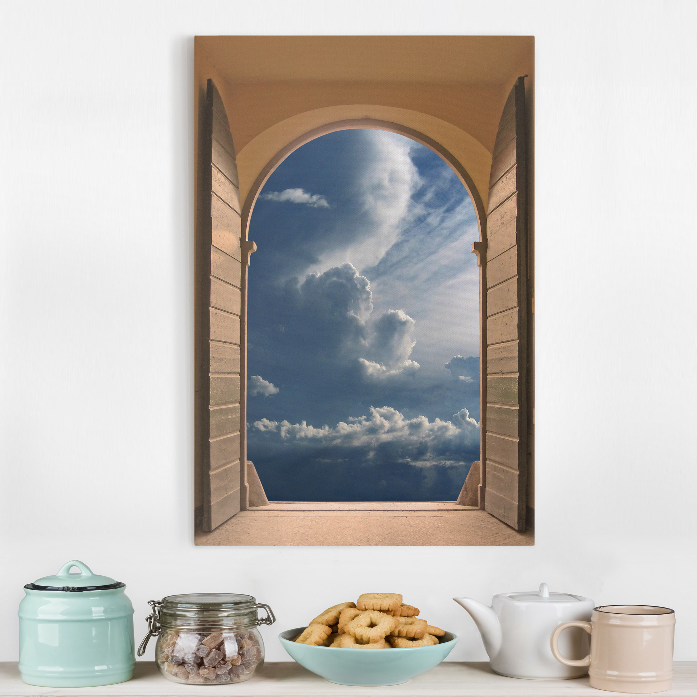 Leinwandbild - Hochformat Das Tor zum Himmel