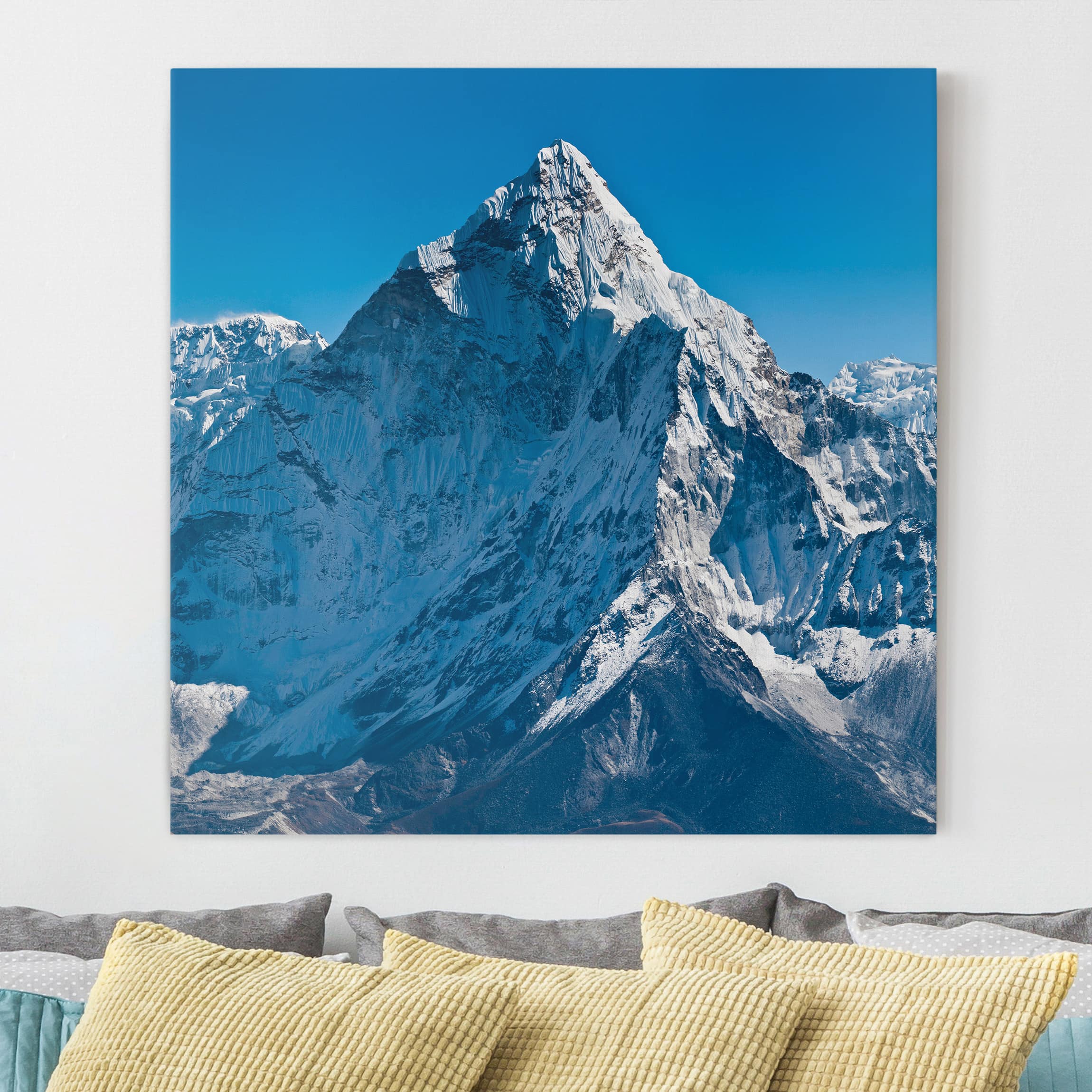 Leinwandbild - Quadrat Der Himalaya