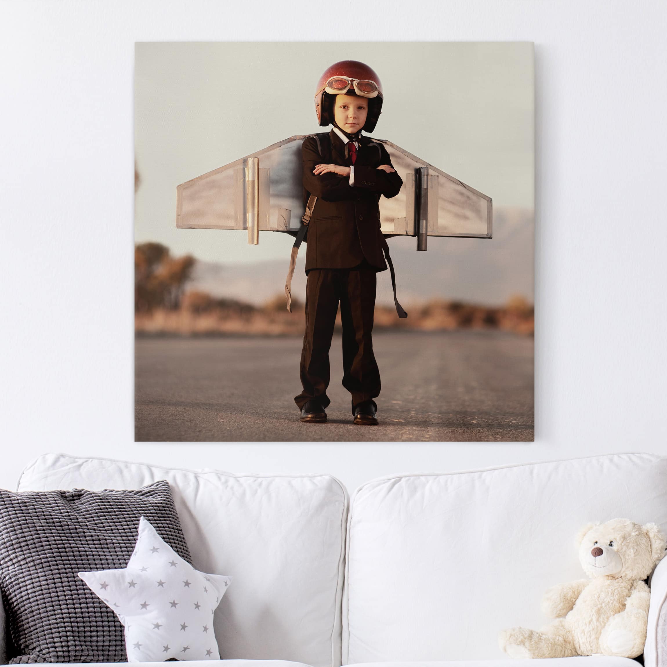 Leinwandbild - Quadrat Durchstarter