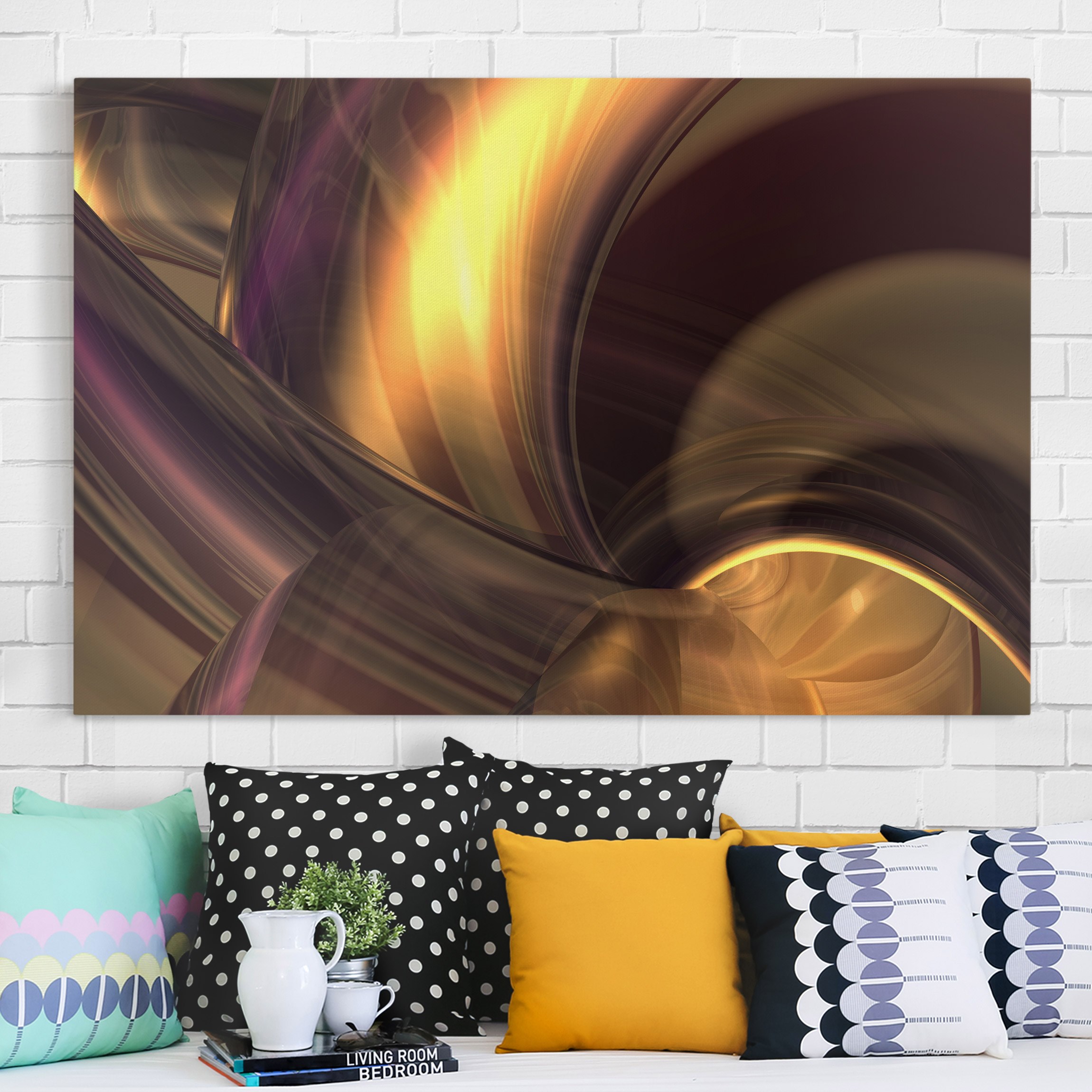 Leinwandbild - Querformat Enchanted Fire