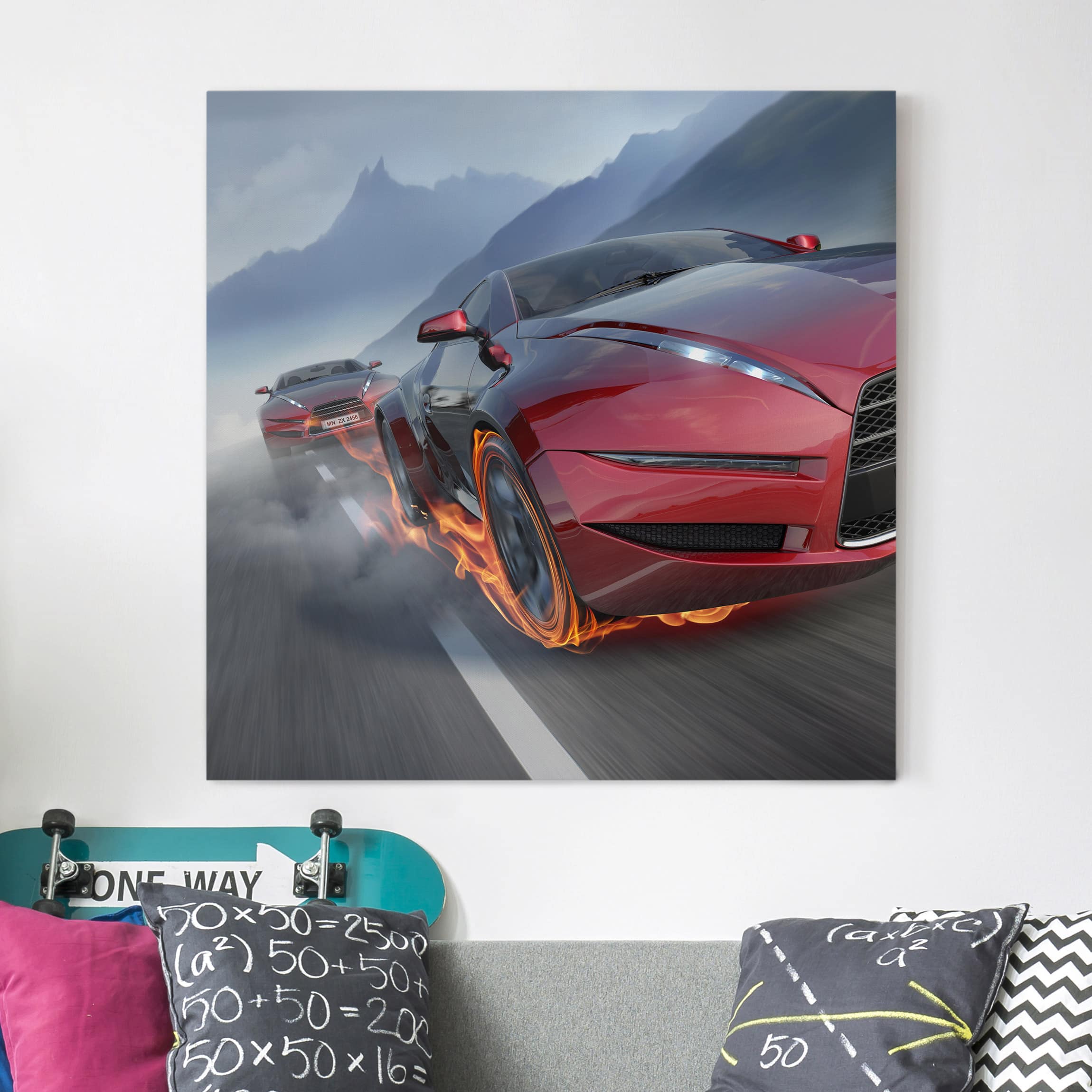 Leinwandbild - Quadrat Energiegeladen