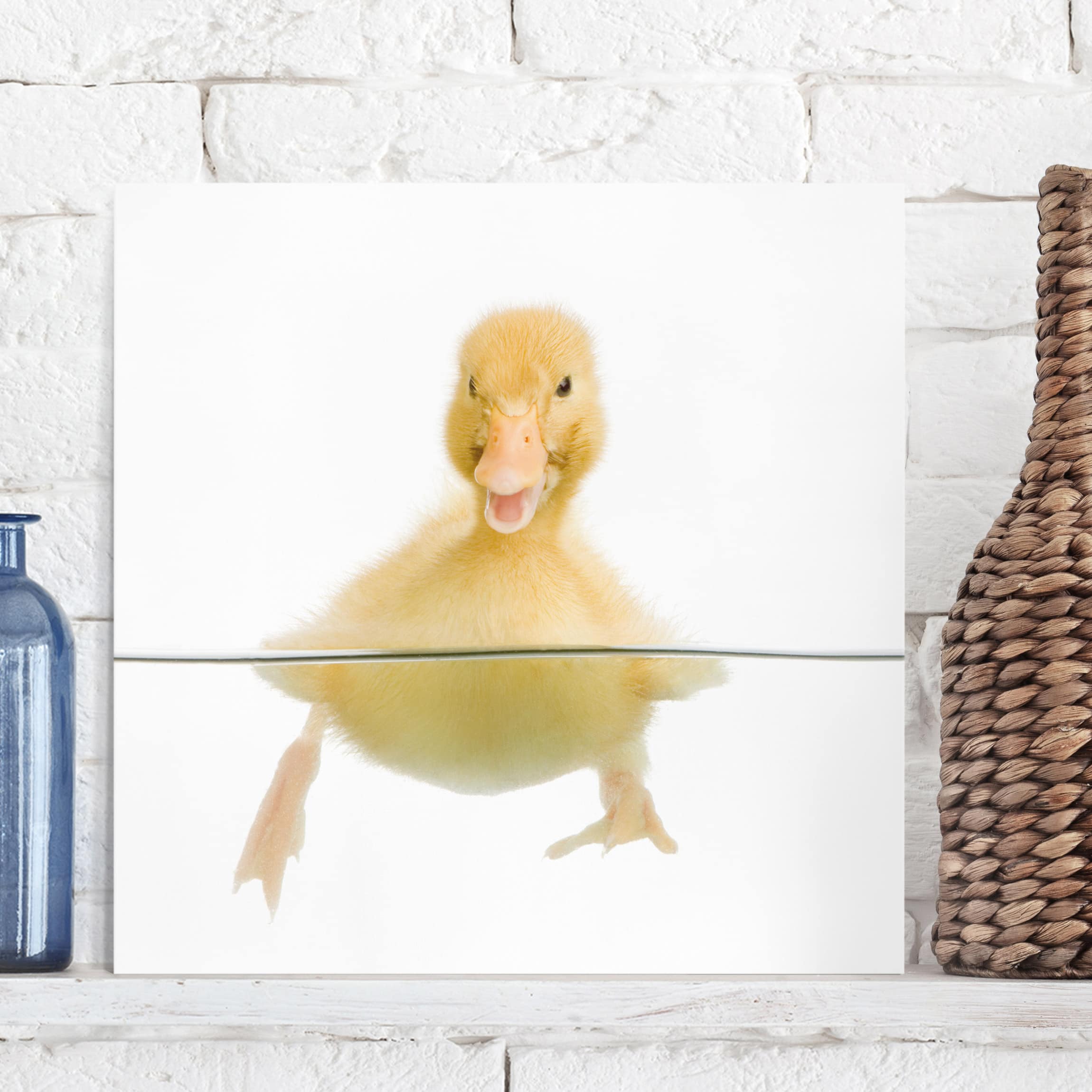 Leinwandbild Tiere Entlein III