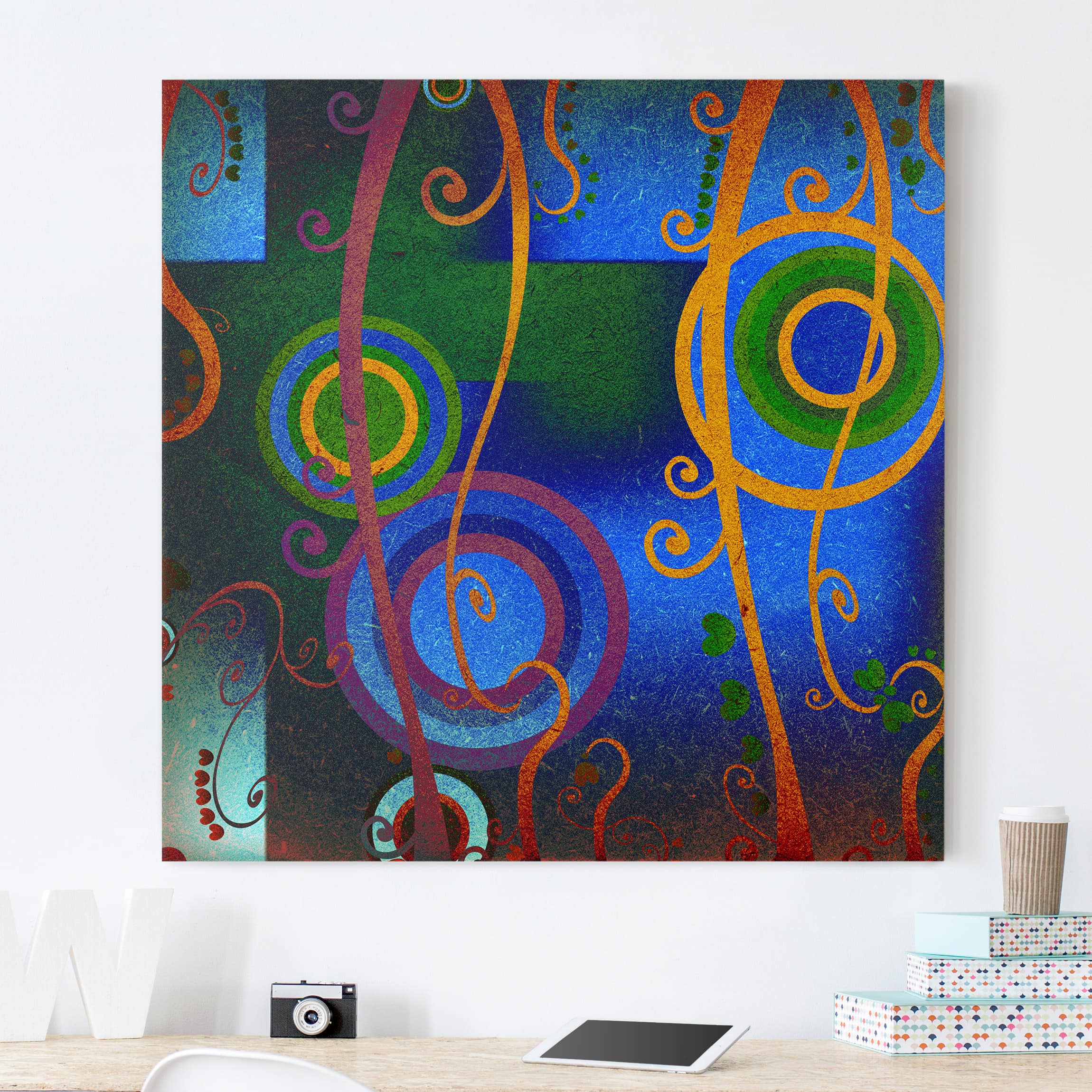 Leinwandbild - Quadrat Expression