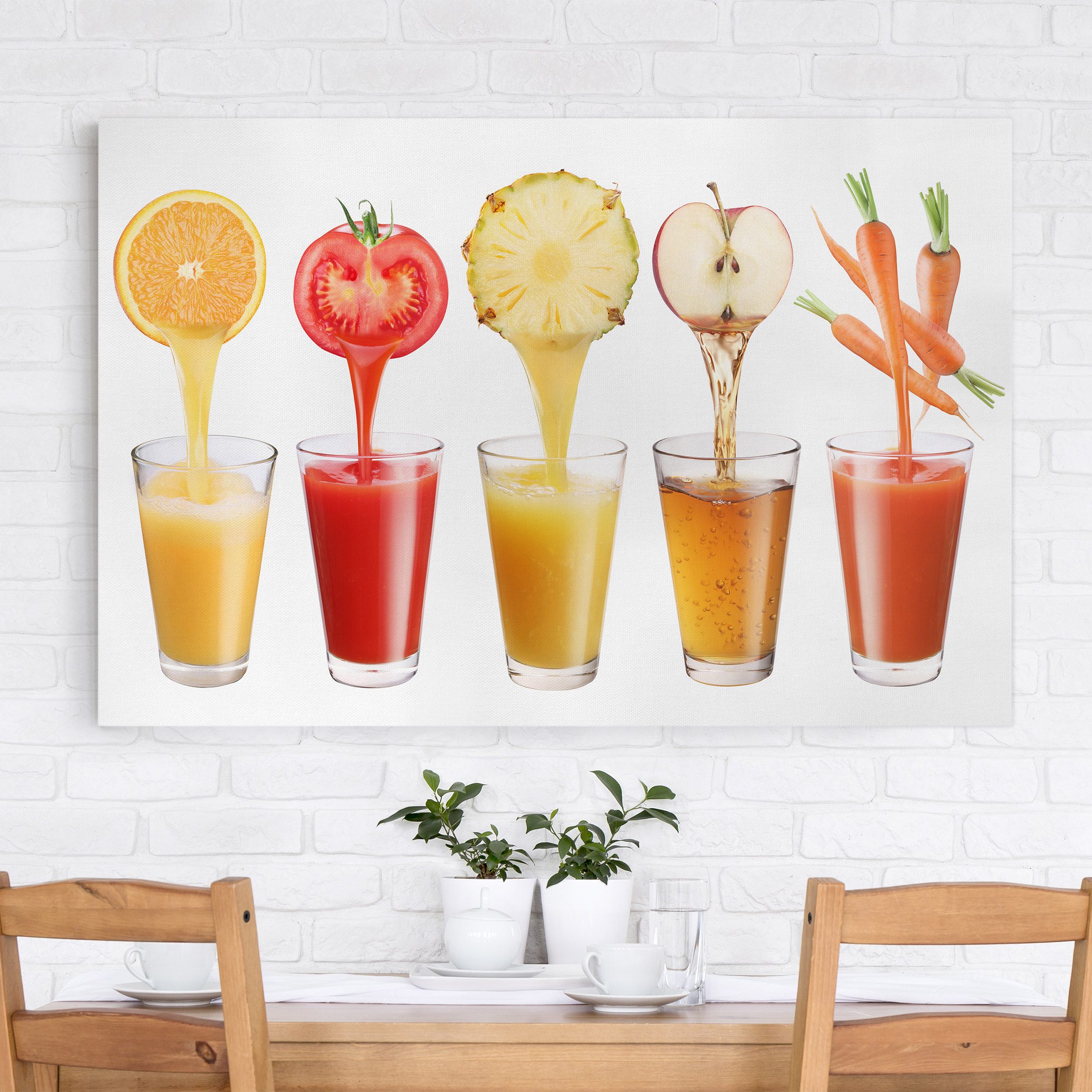 Leinwandbild Küche Frisch gepresst