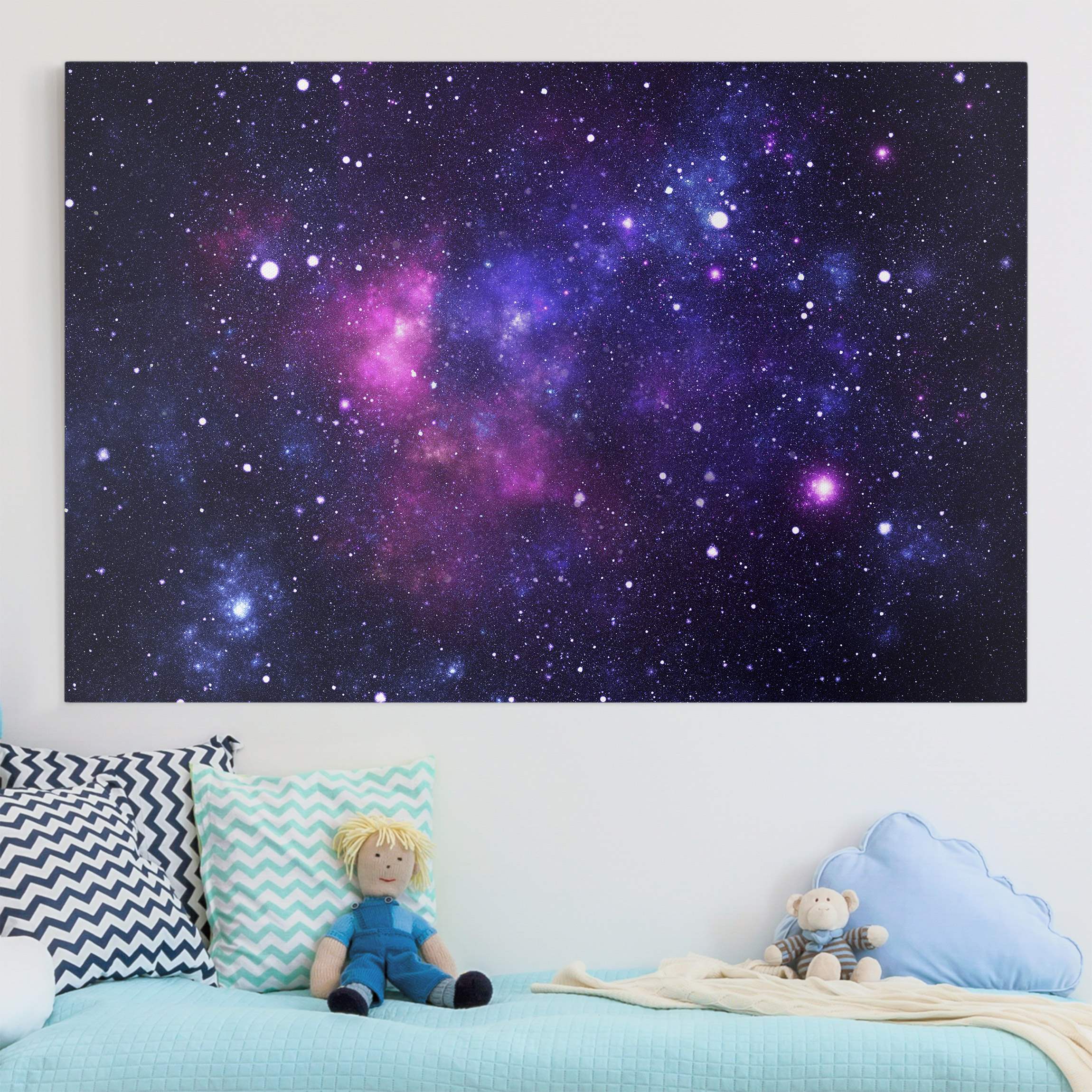 Leinwandbild - Querformat Galaxie