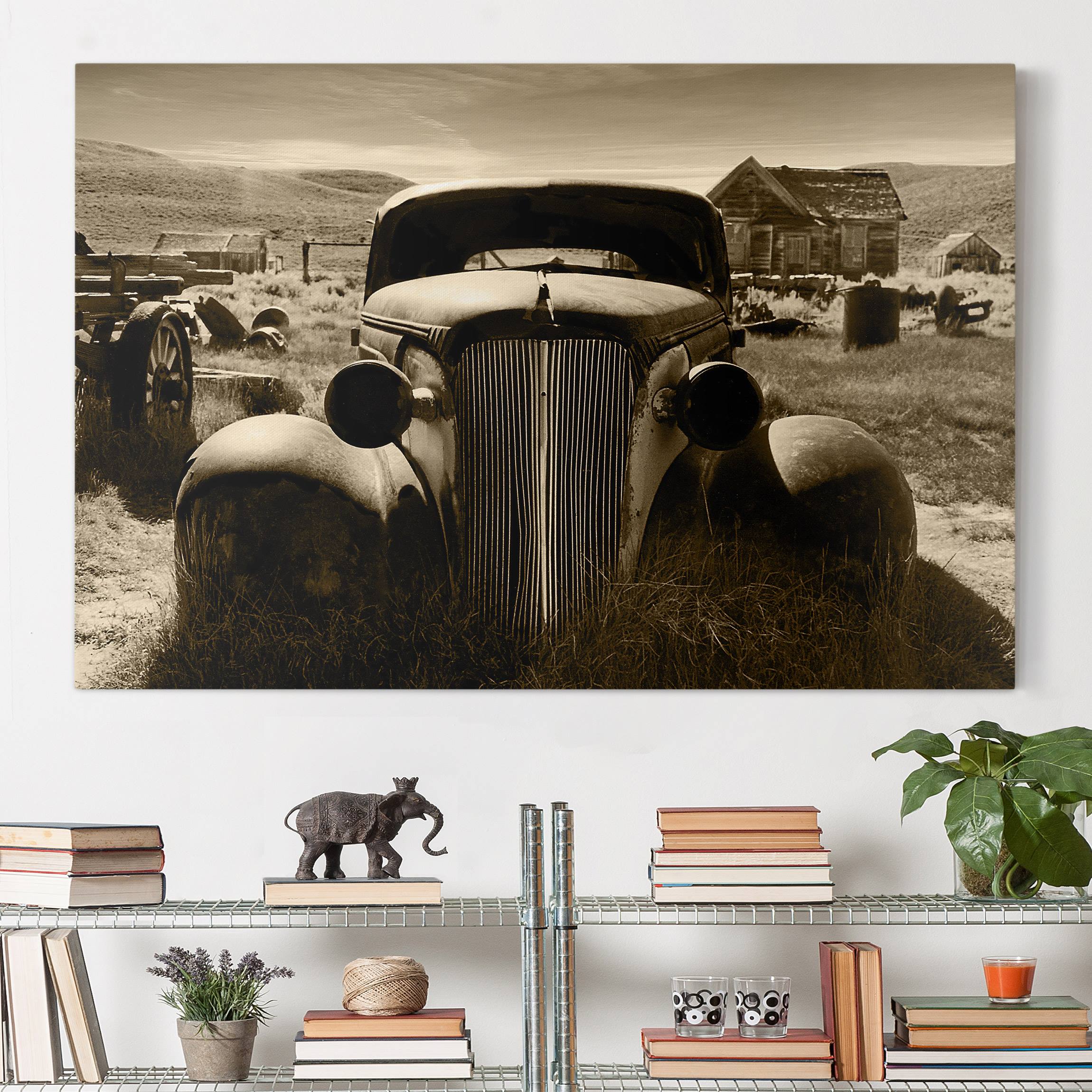 Leinwandbild - Querformat Geisterstadt