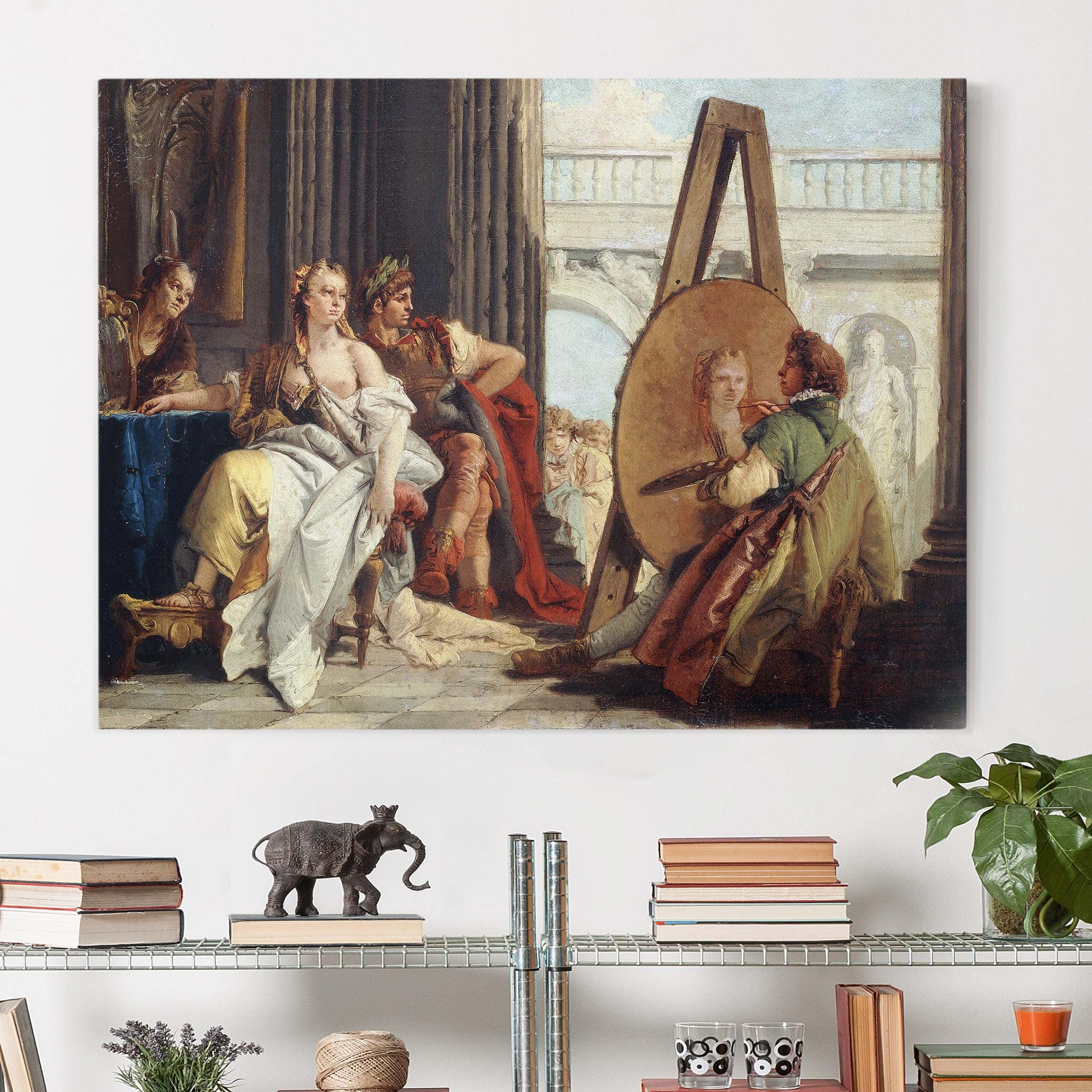 Leinwandbild Kunstdruck Giovanni Battista Tiepolo - Alexander der Große