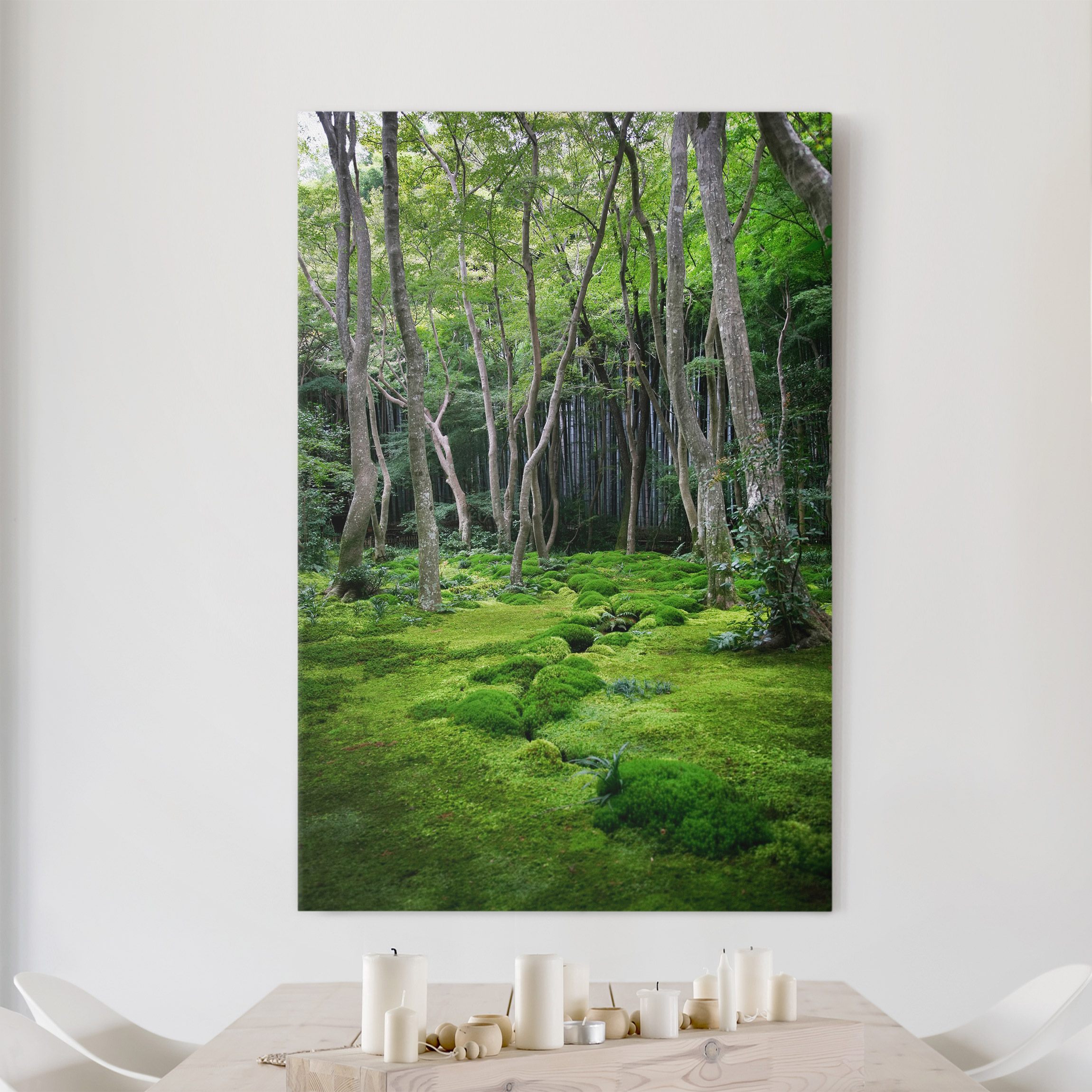 Leinwandbild - Hochformat Growing Trees