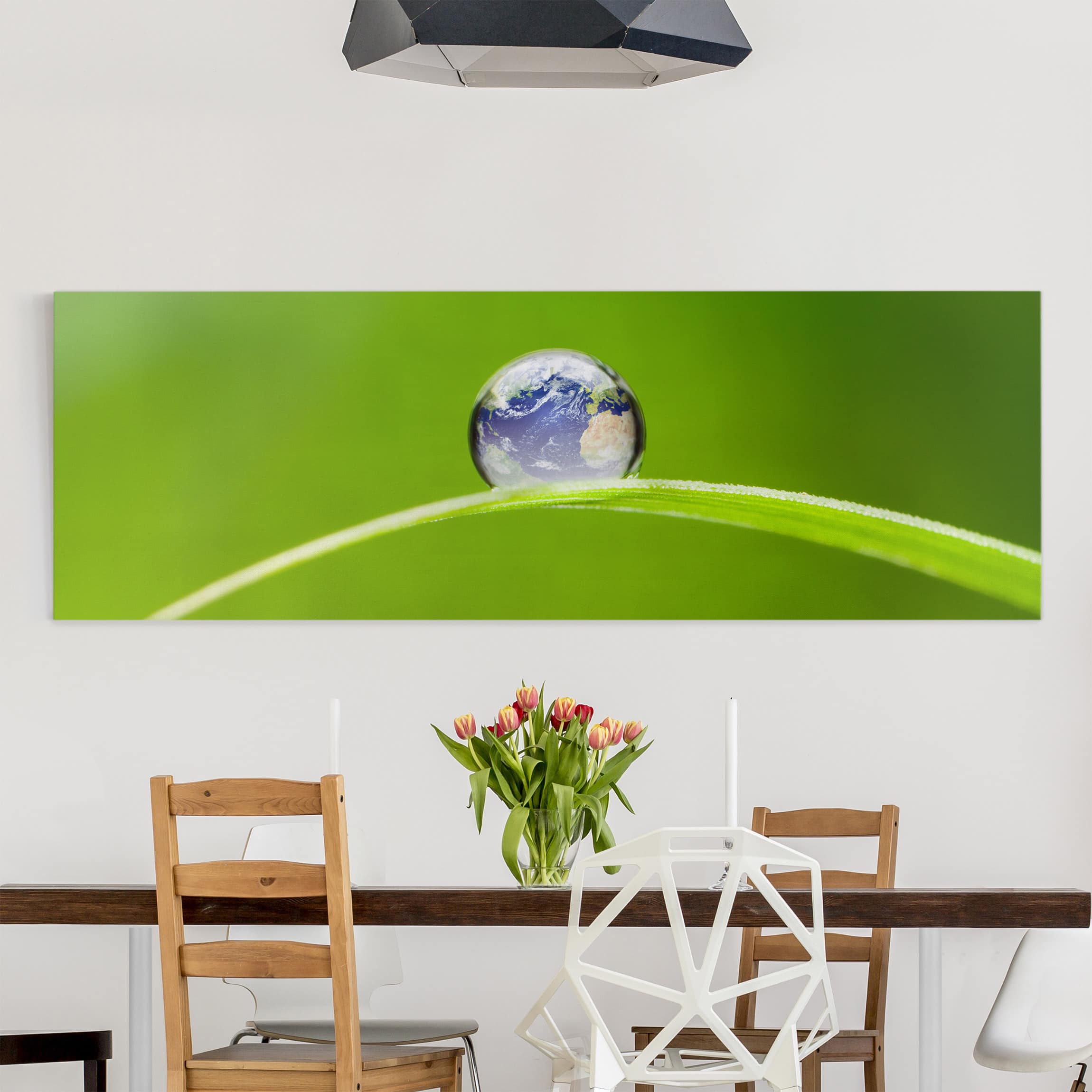 Leinwandbild Blumen Grüne Hoffnung