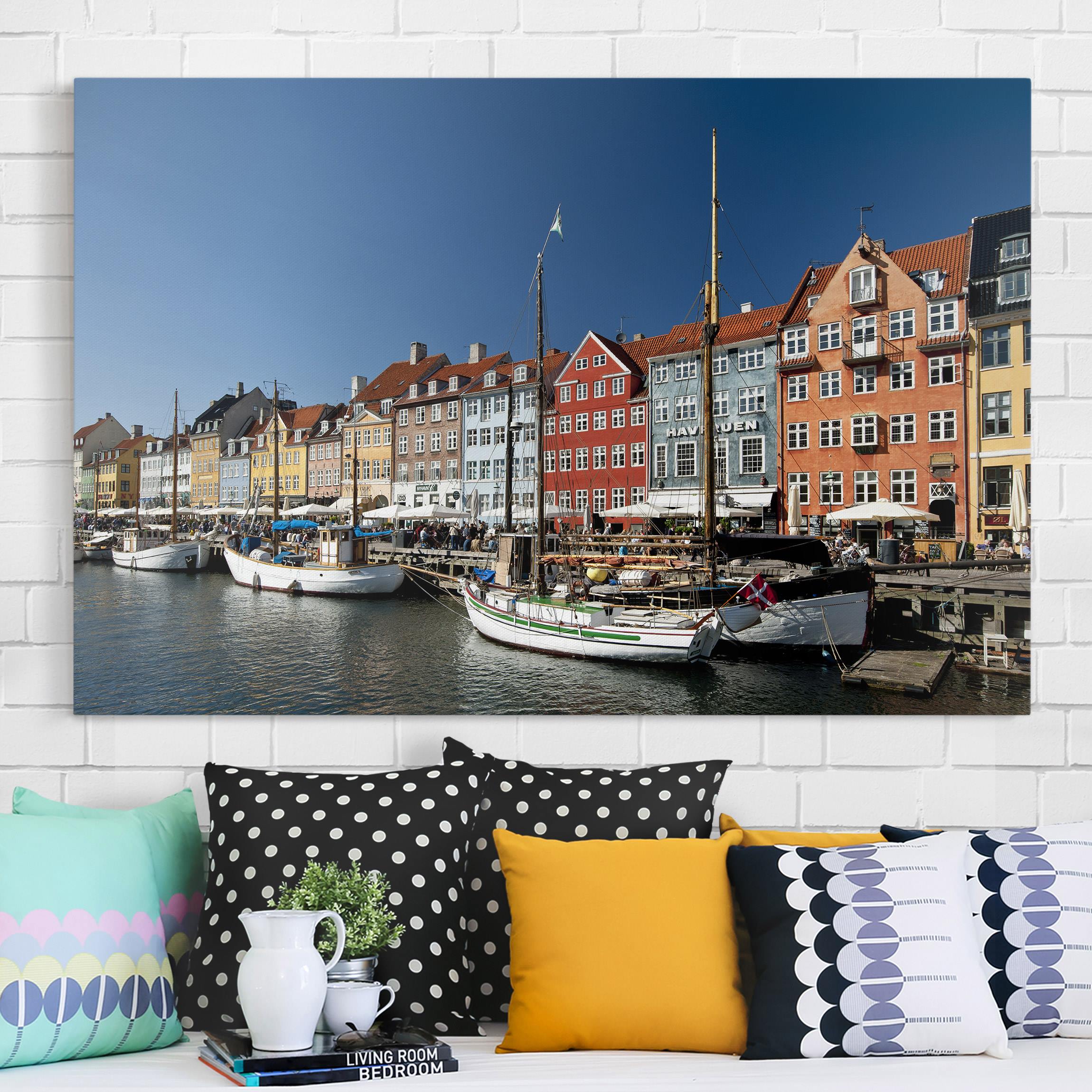 Leinwandbild Architektur & Skyline - Querformat Hafen in Kopenhagen