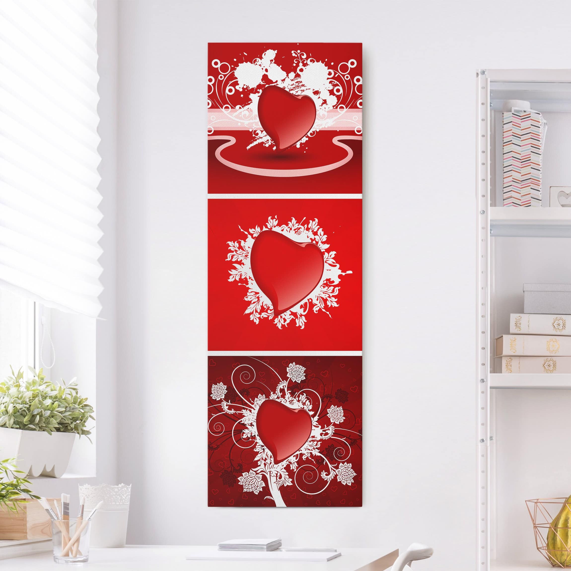 Leinwandbild - Hochformat Hearts in Motion