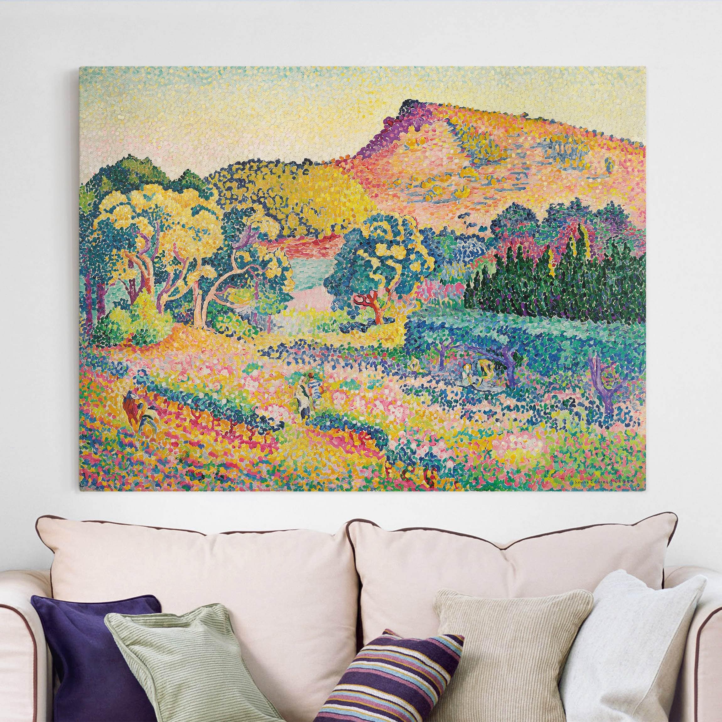 Leinwandbild Kunstdruck Henri Edmond Cross - Landschaft mit Le Cap Nègre