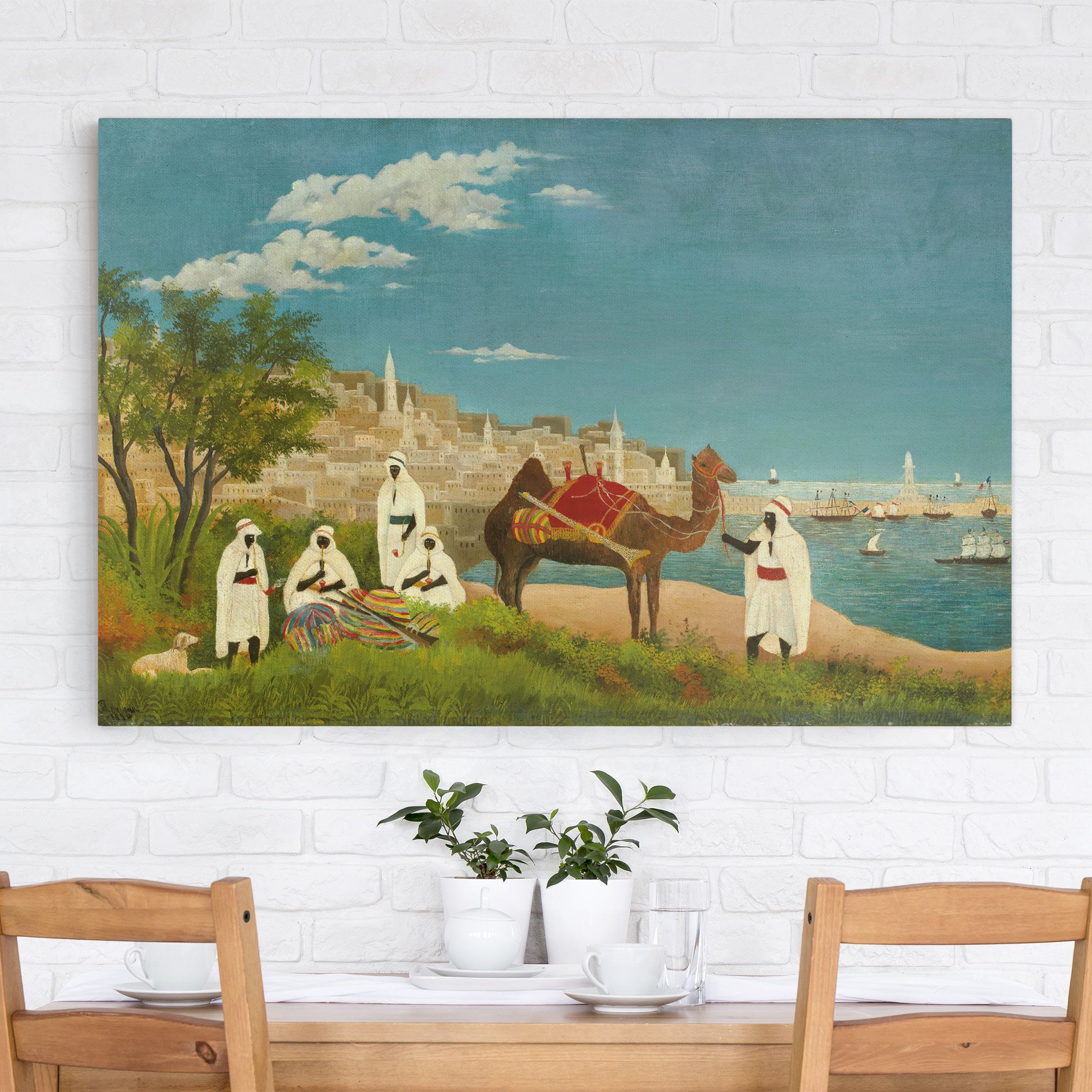 Leinwandbild - Querformat Henri Rousseau - Landschaft um Algier