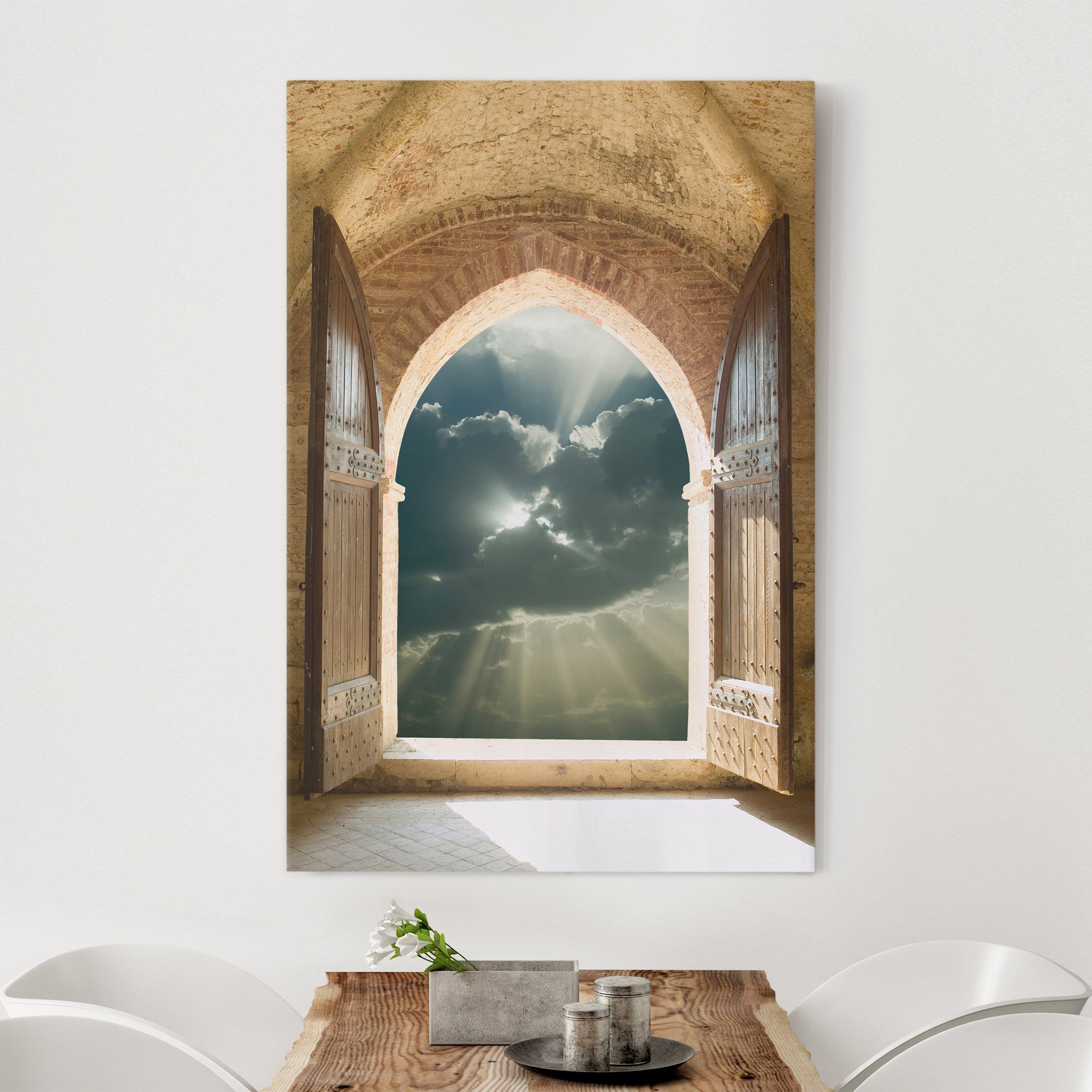 Leinwandbild - Hochformat Himmelspforte