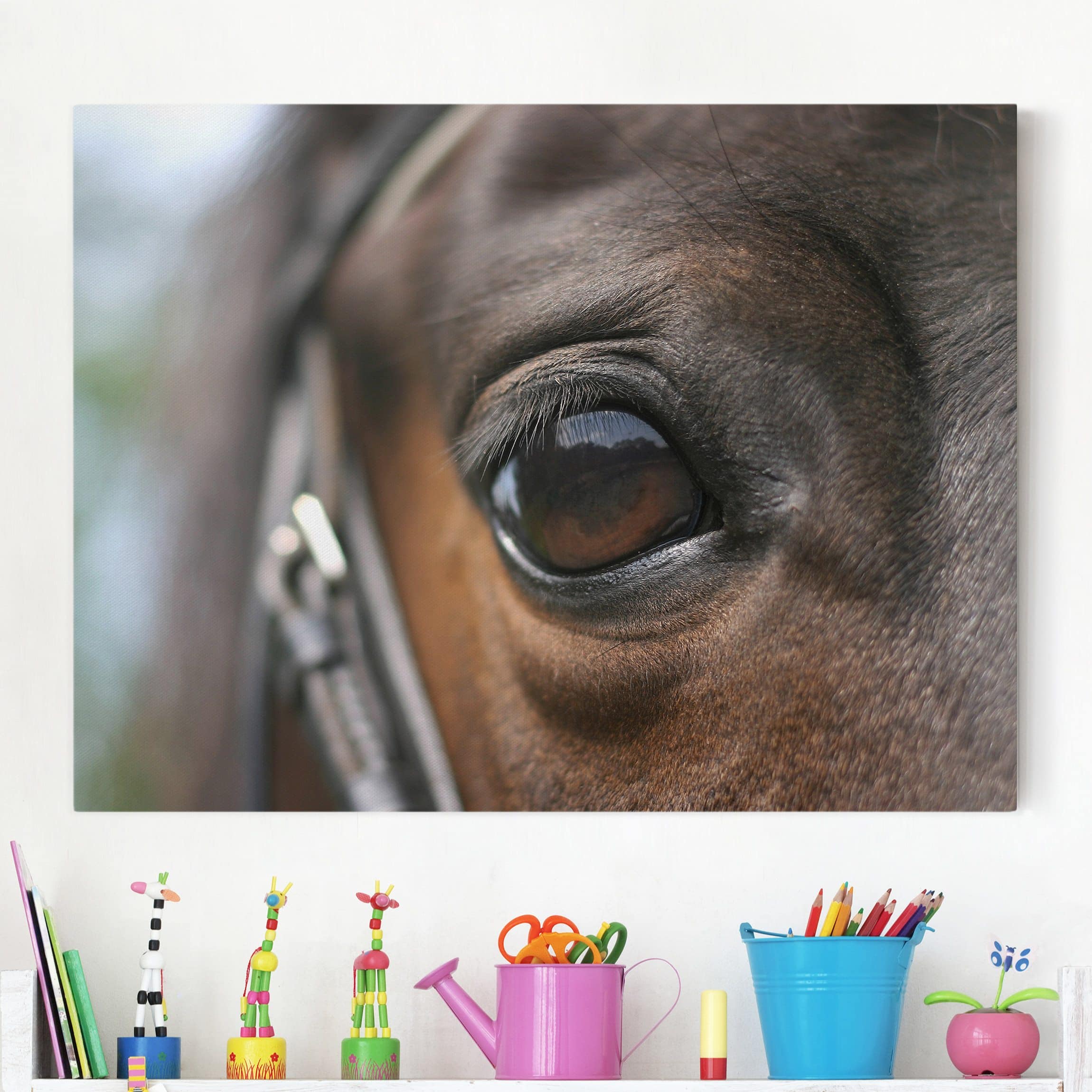 Leinwandbild Pferd Horse Eye