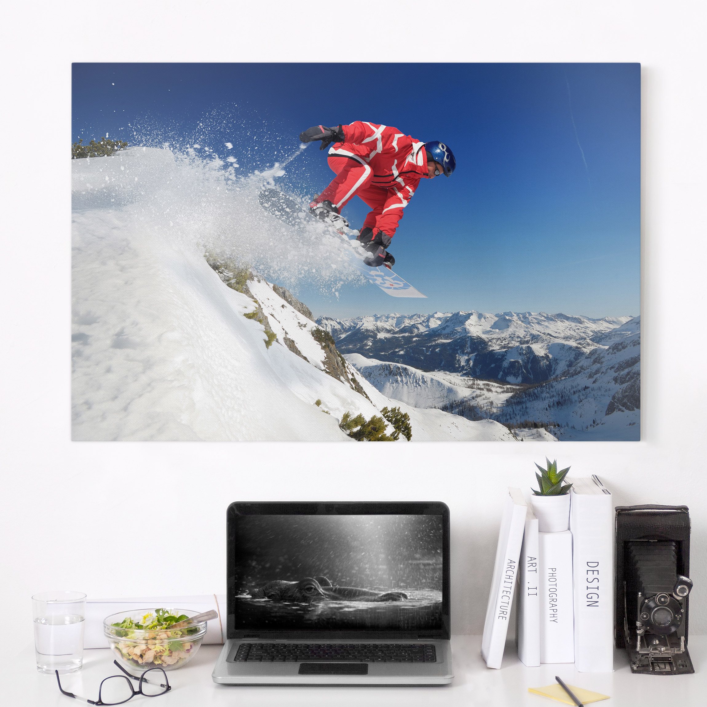 Leinwandbild - Querformat Im Sprung