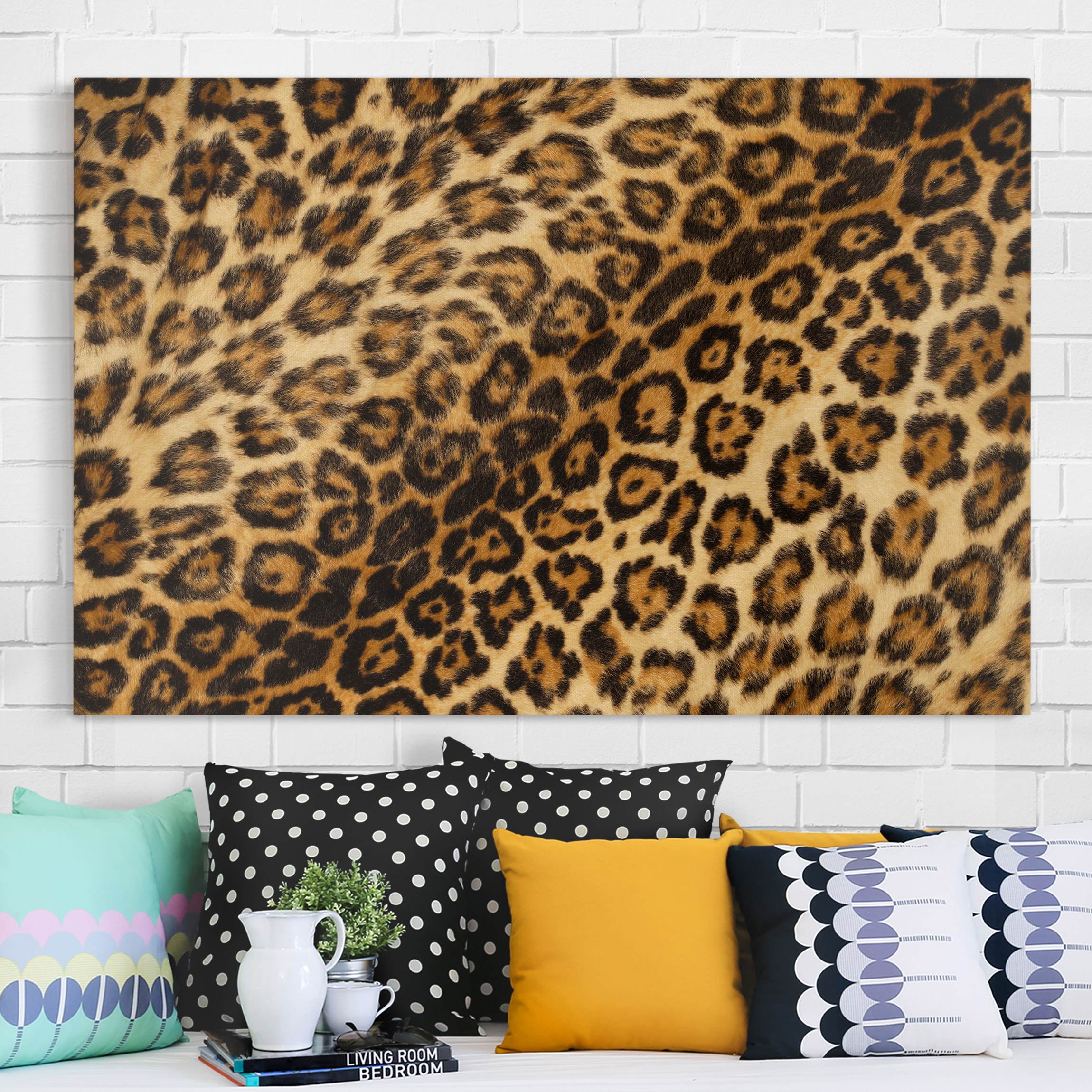 Leinwandbild - Querformat Jaguar Skin