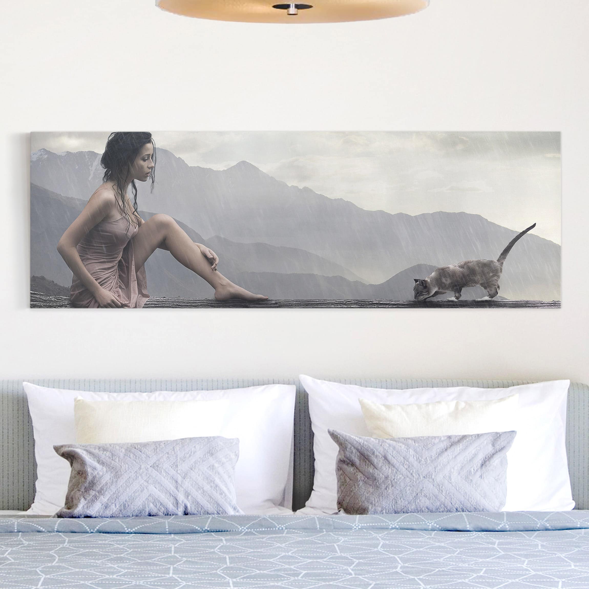 Leinwandbild Tiere Jane in the rain