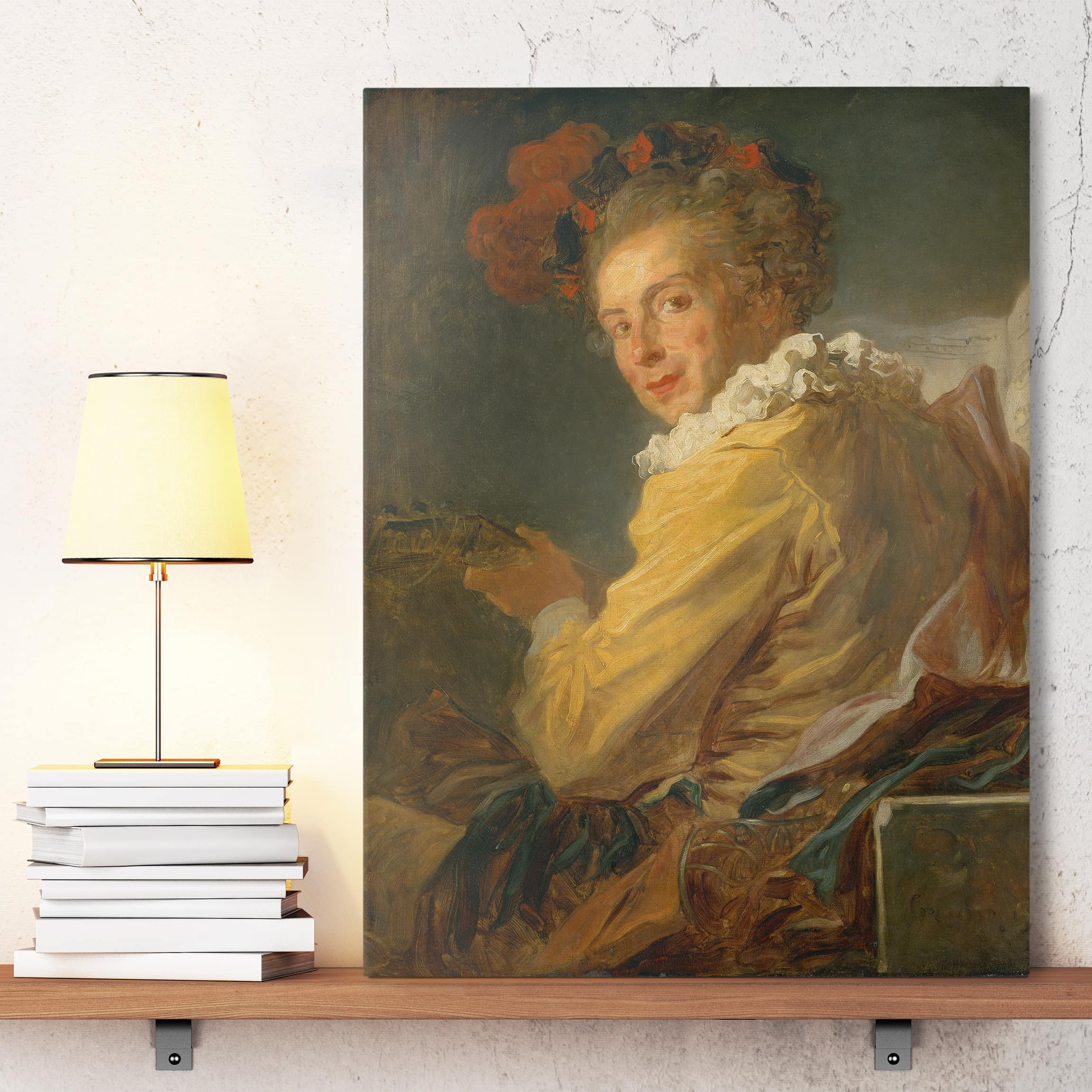 Leinwandbild Kunstdruck Jean Honoré Fragonard - Die Musik
