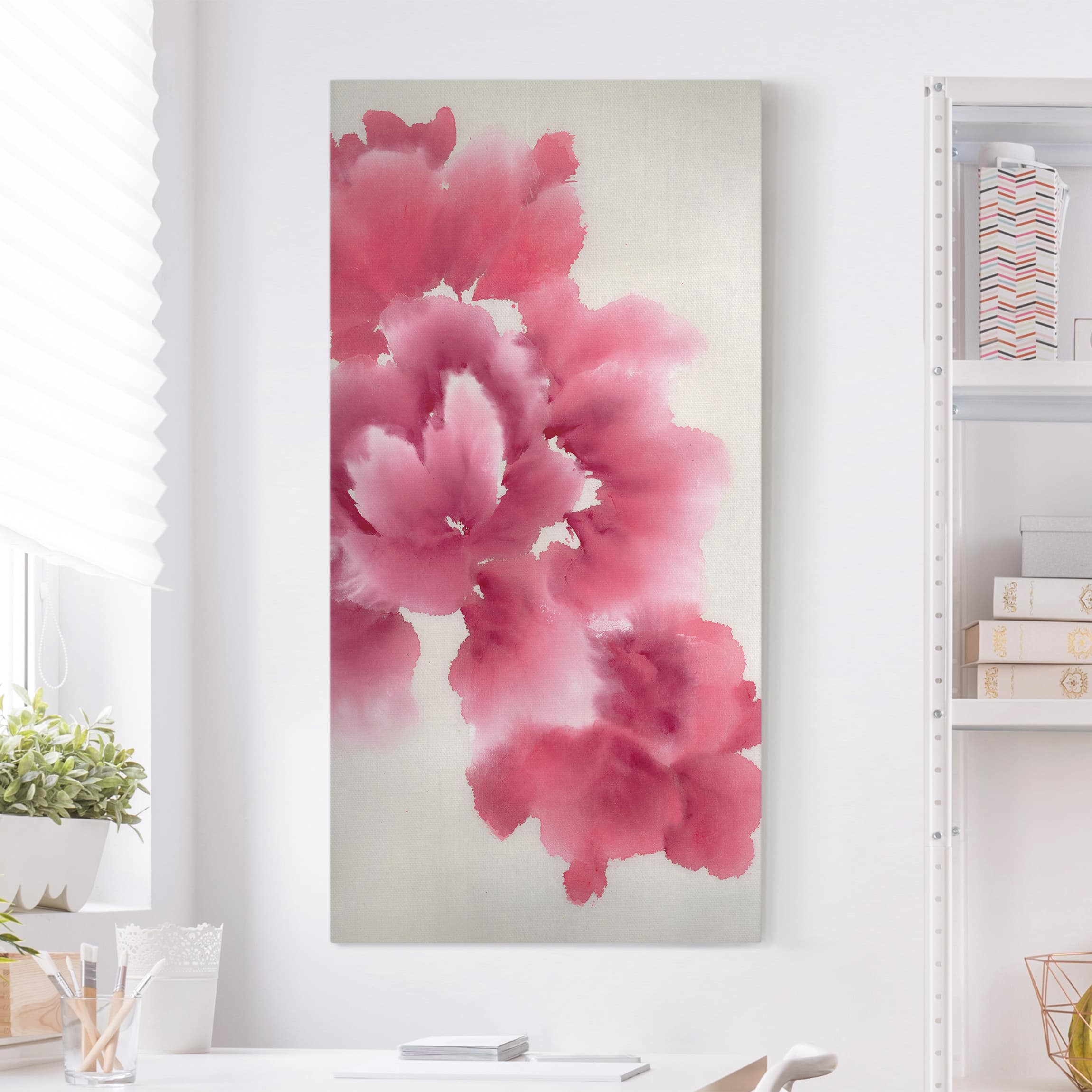Leinwandbild Blumen Künstlerische Flora I