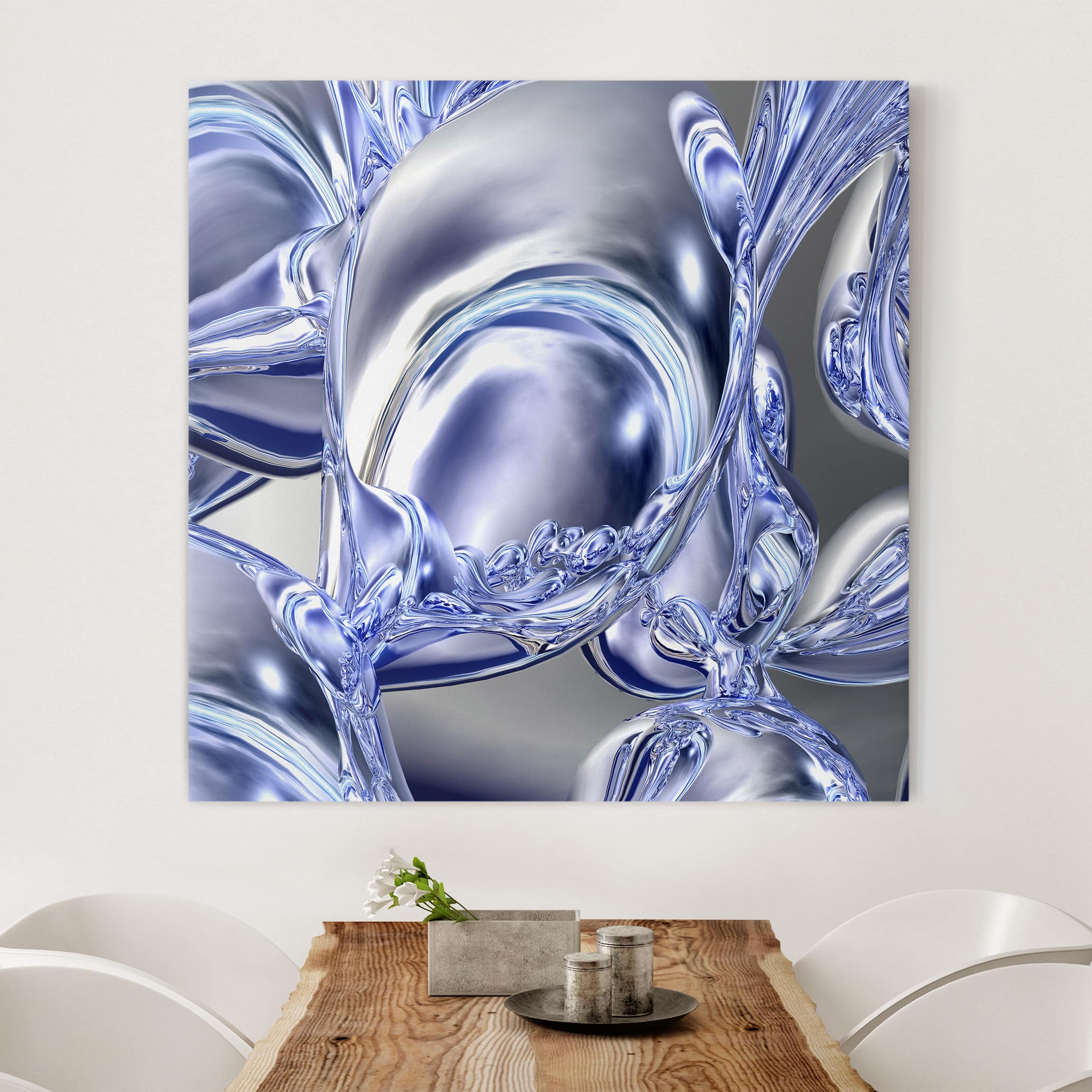 Leinwandbild - Quadrat Liquid Smoke