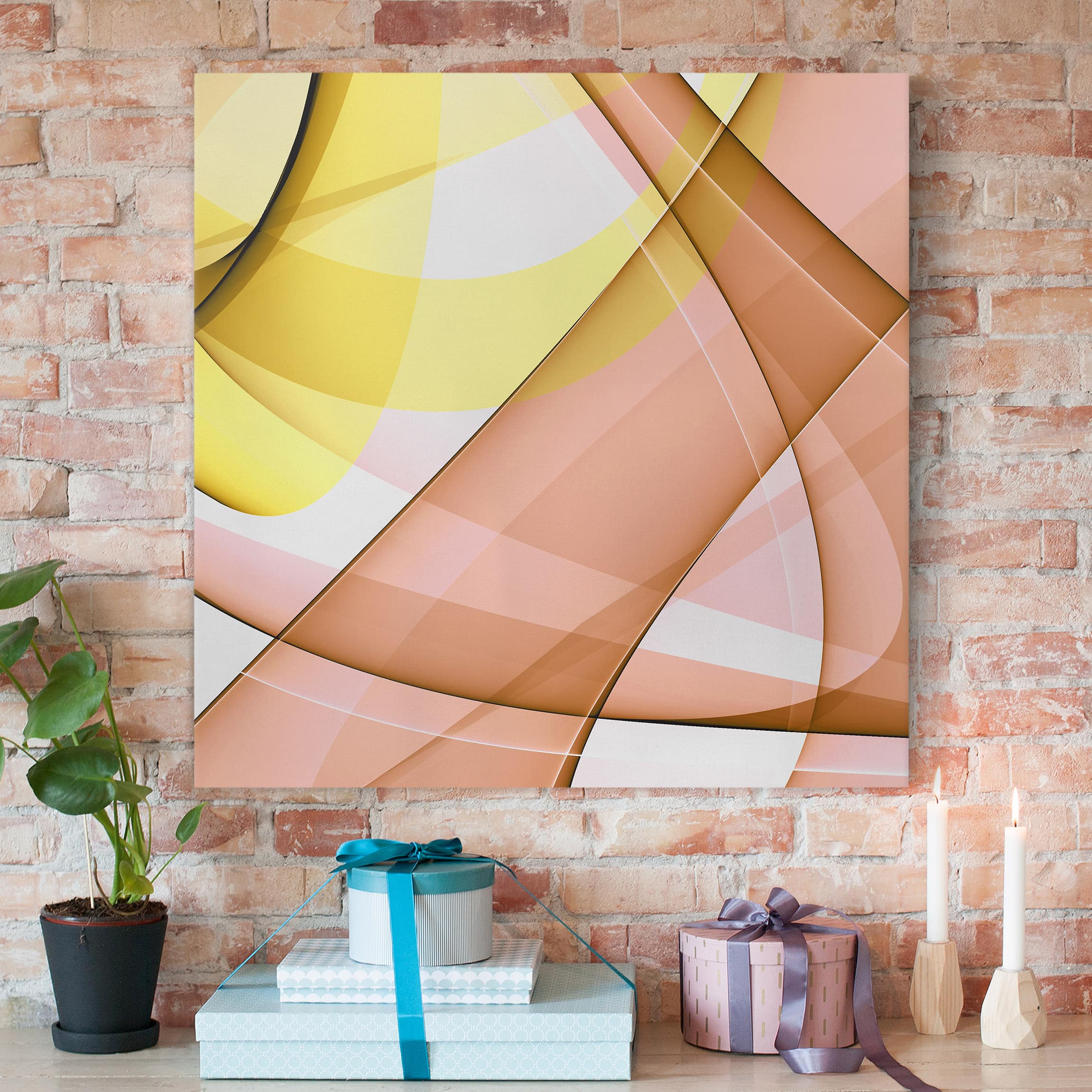 Leinwandbild - Quadrat Lost in Thought