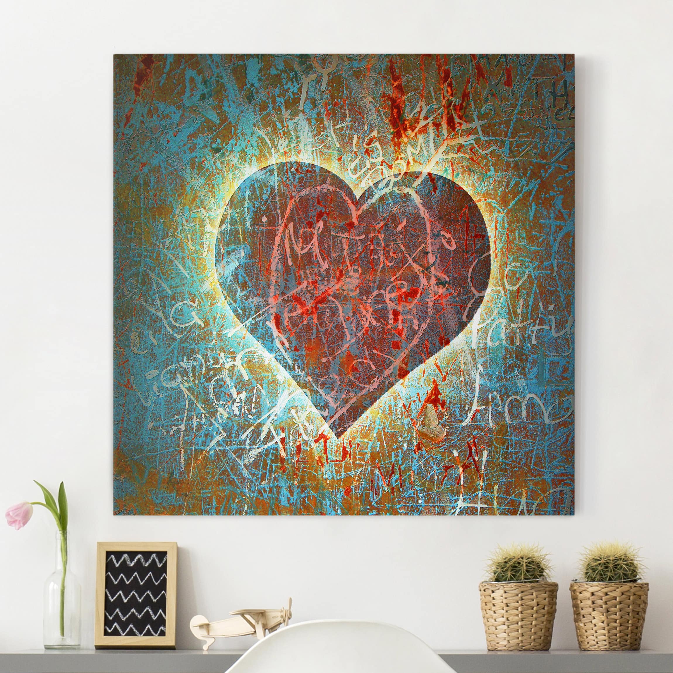 Leinwandbild - Quadrat Lovely Thoughts