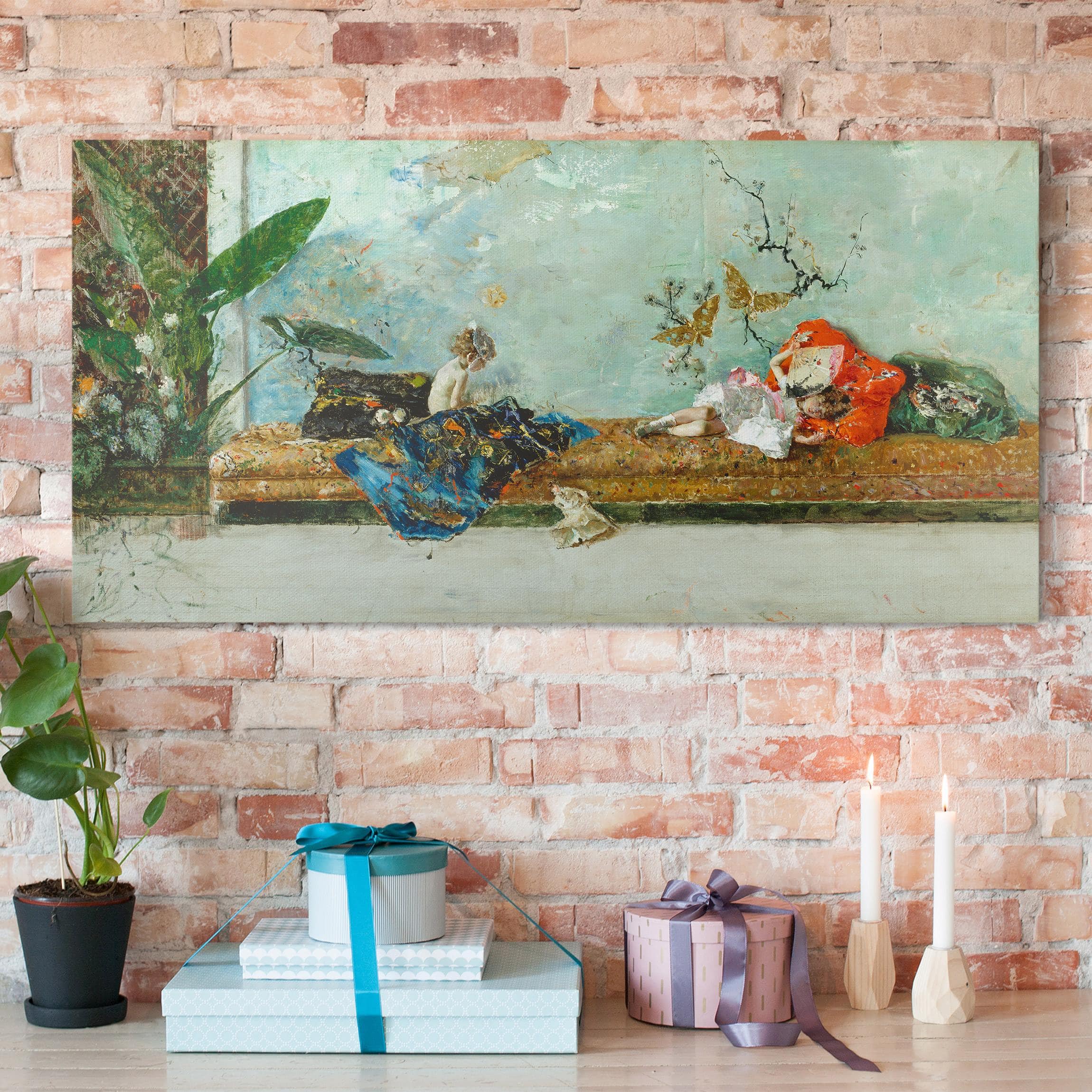 Leinwandbild Kunstdruck Mariano Fortuny - Kinder des Künstlers