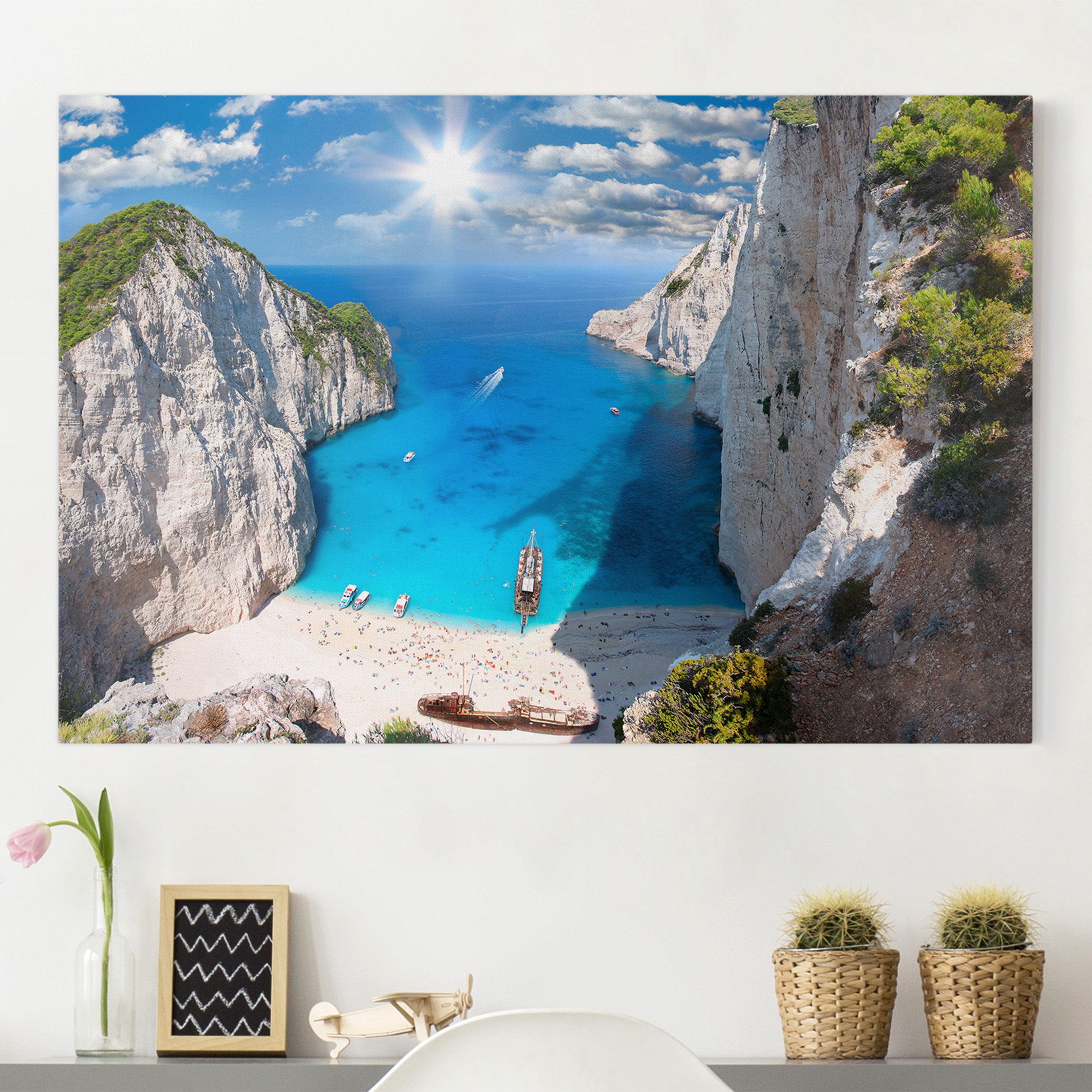 Leinwandbild - Querformat Meeresbucht