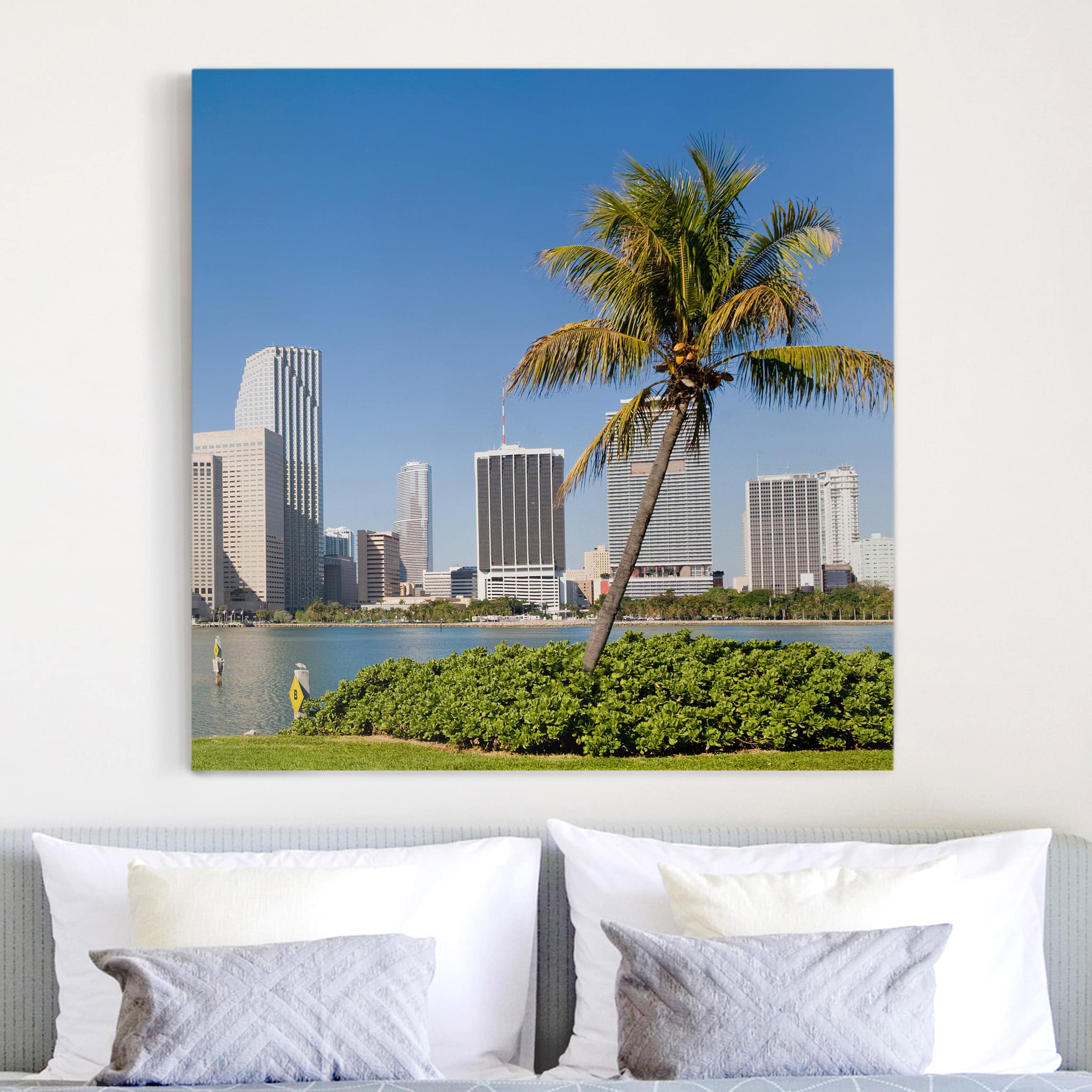 Leinwandbild Architektur & Skyline Miami Beach Skyline