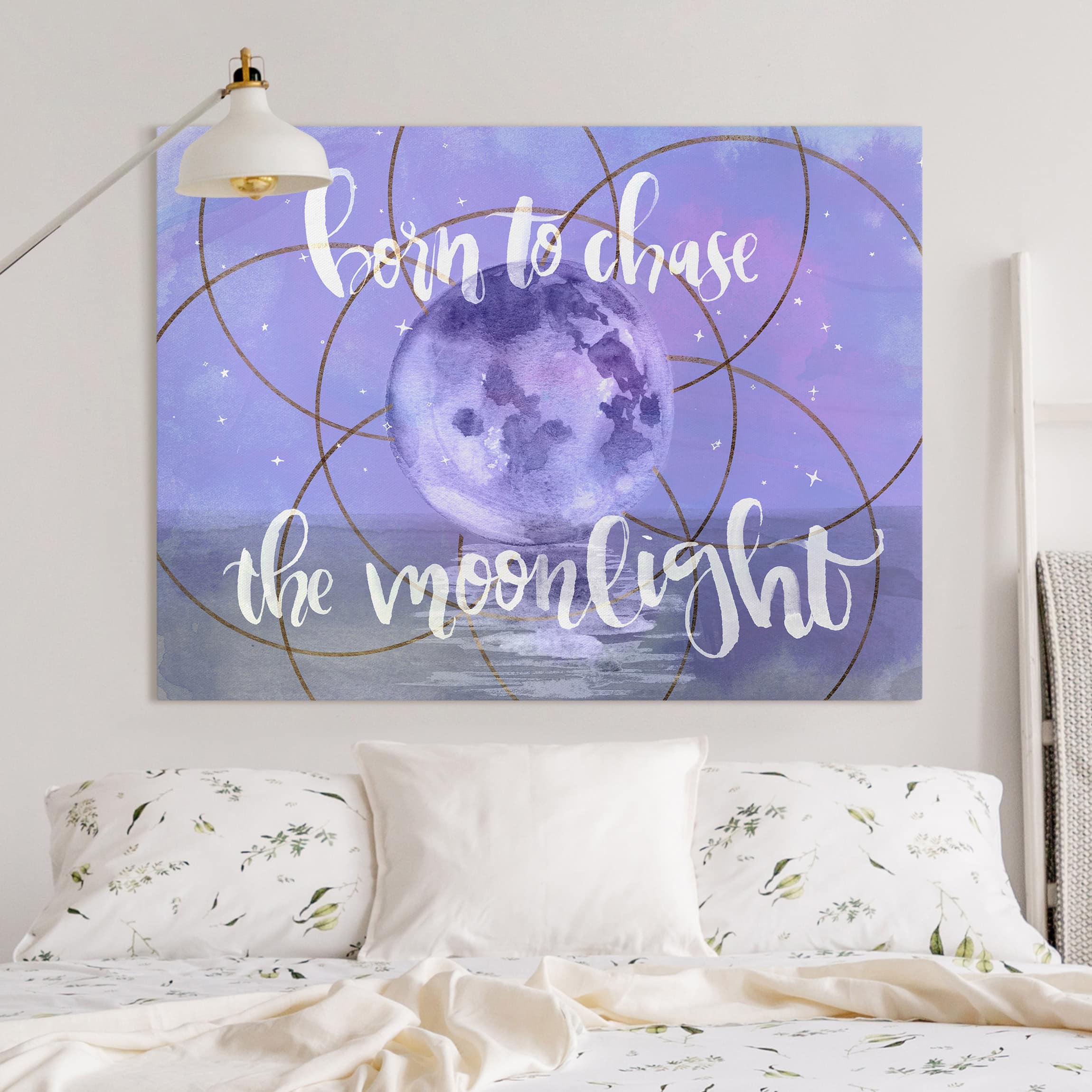 Leinwandbild - Querformat Mond-Kind - Moonlight