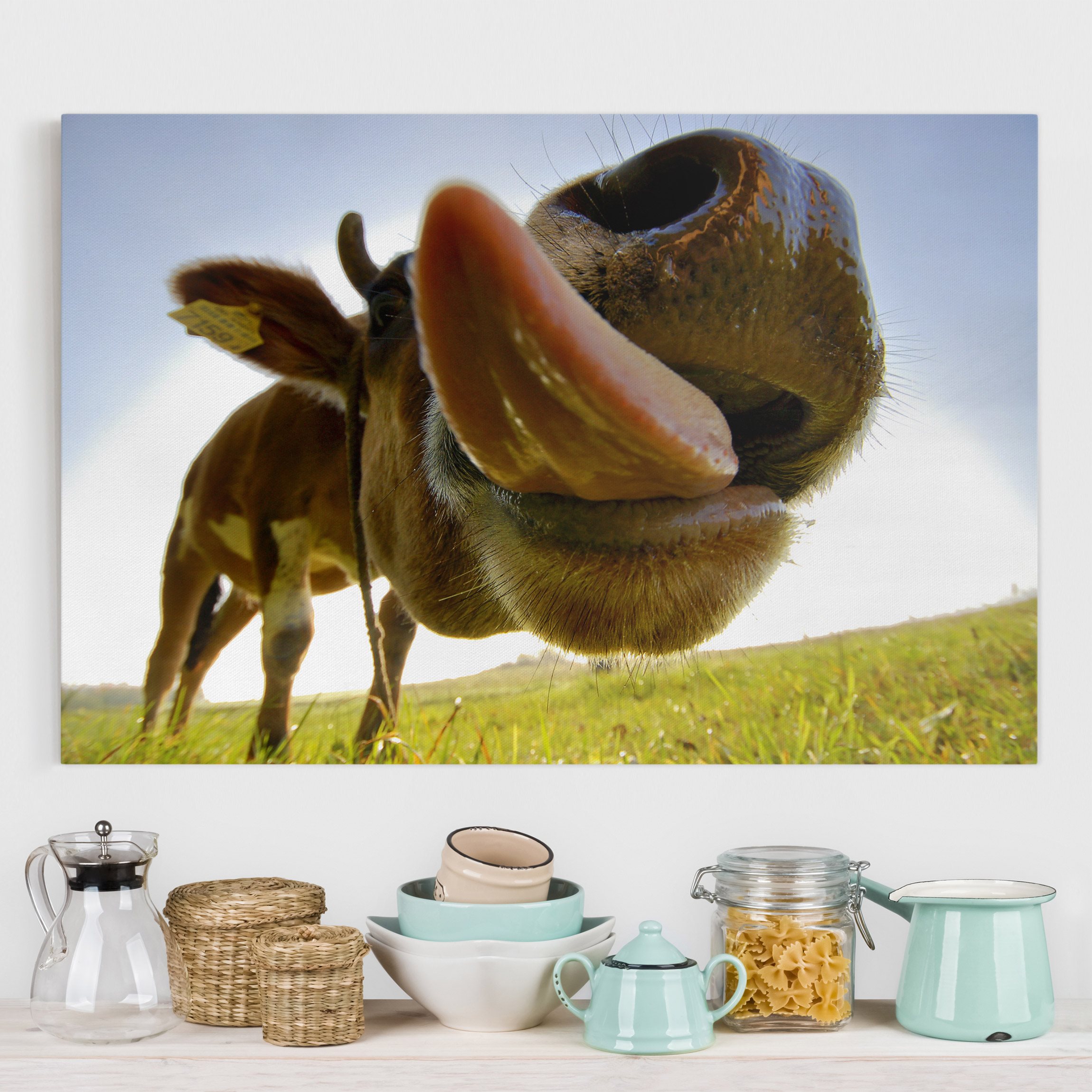 Leinwandbild - Querformat Moo Cow