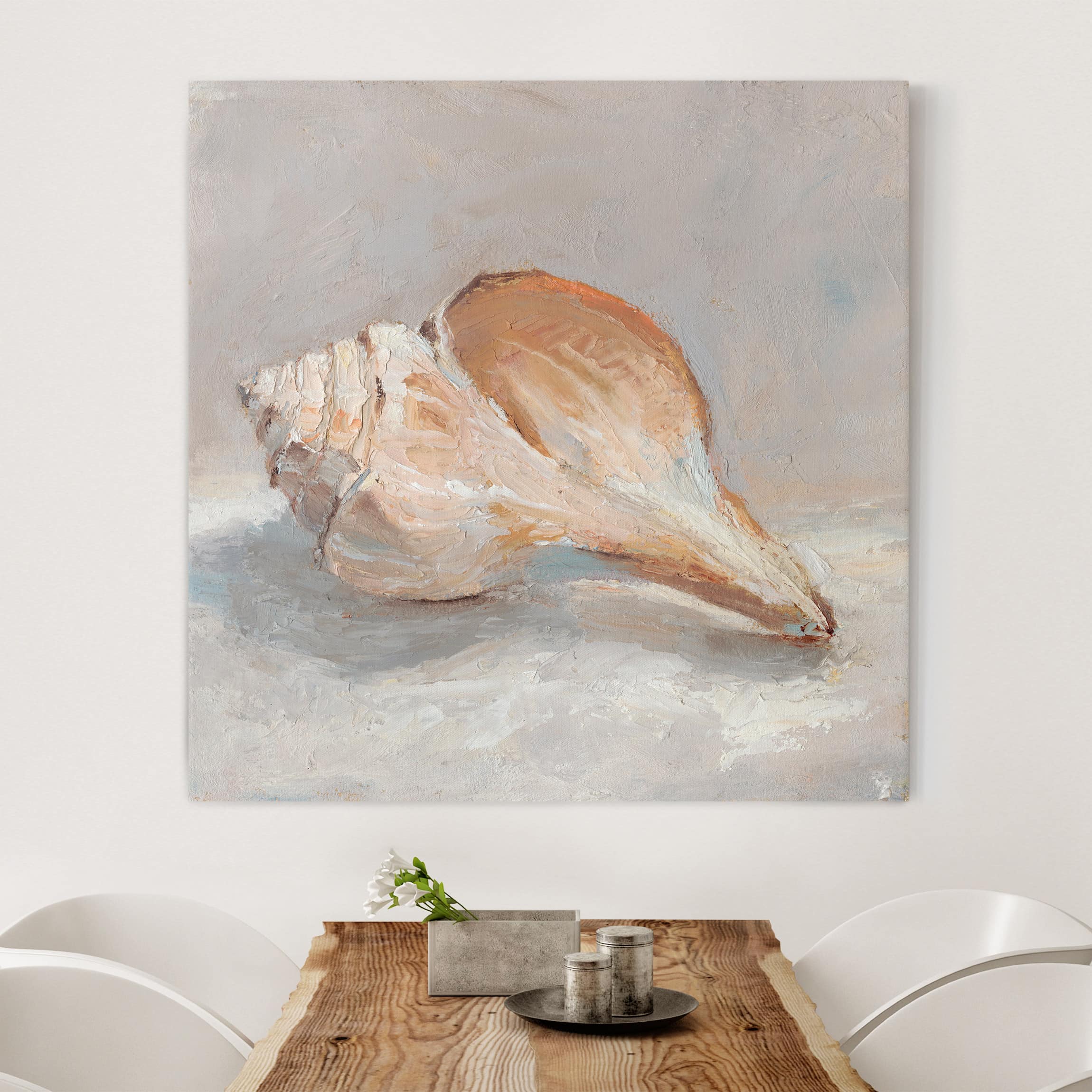 Leinwandbild Tiere Muschel-Studie III