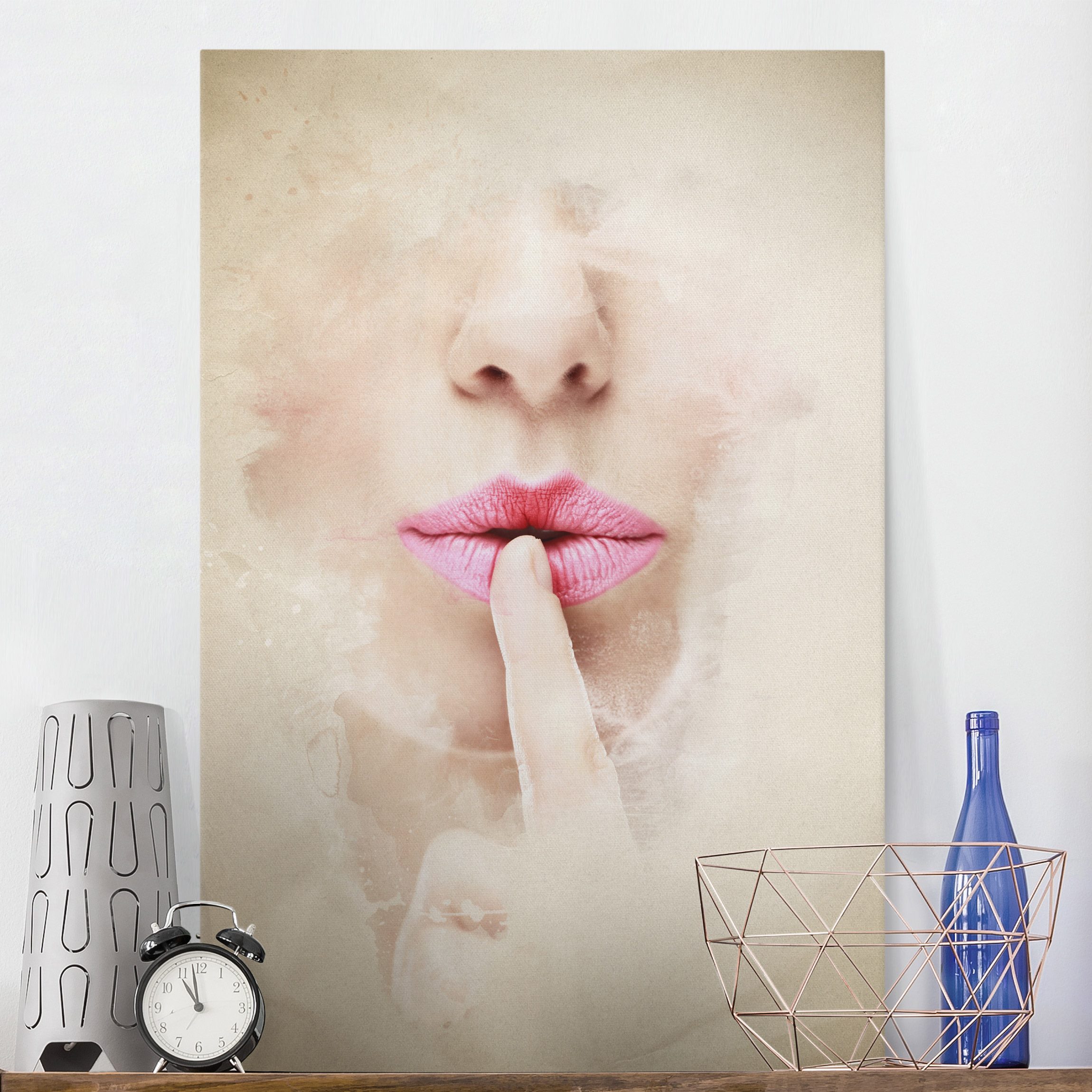 Leinwandbild - Hochformat My Secret