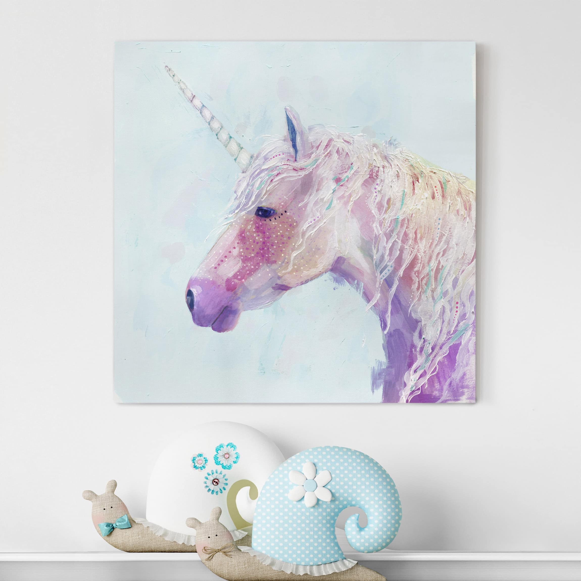 Leinwandbild Tiere Mystisches Einhorn II