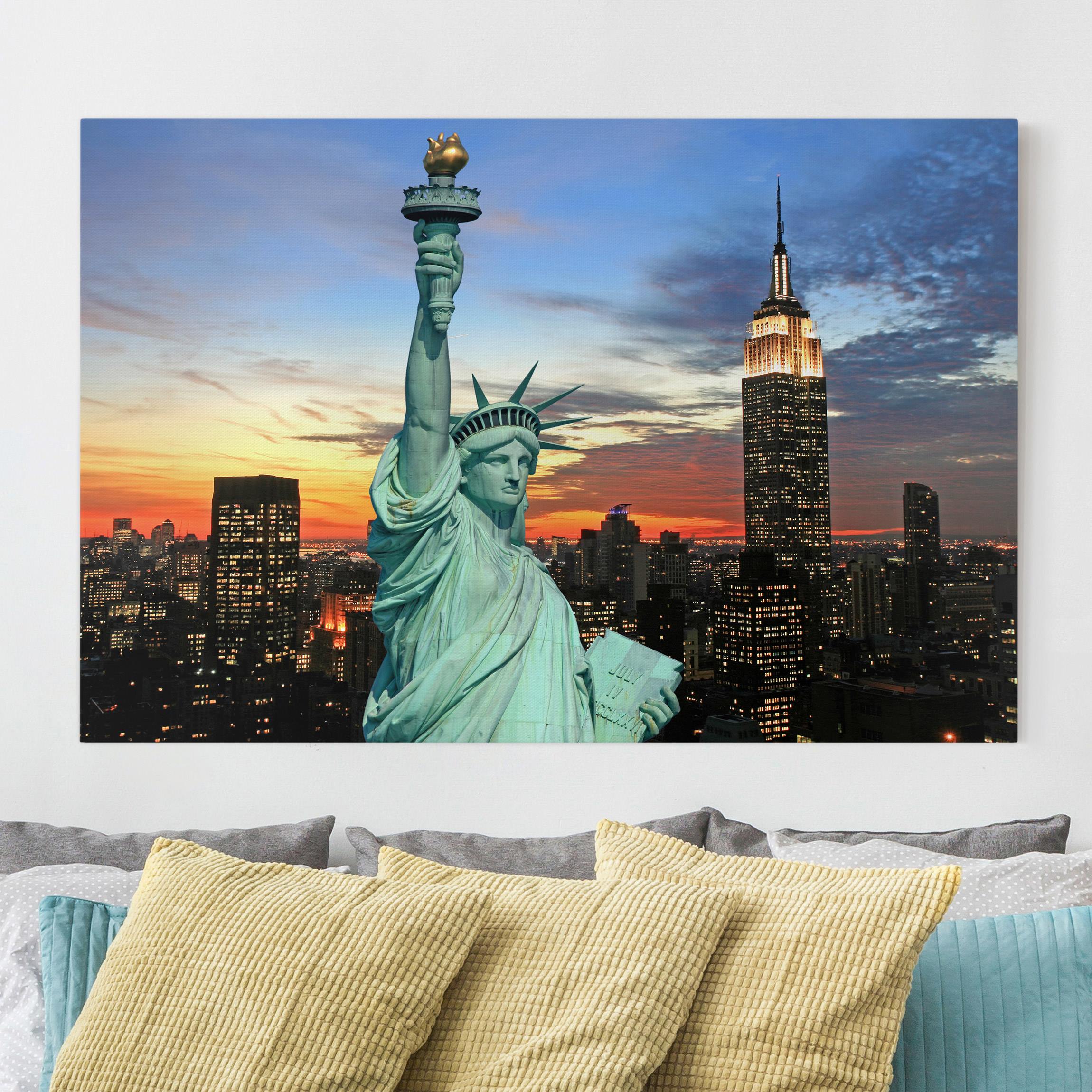 Leinwandbild - Querformat New York at Night