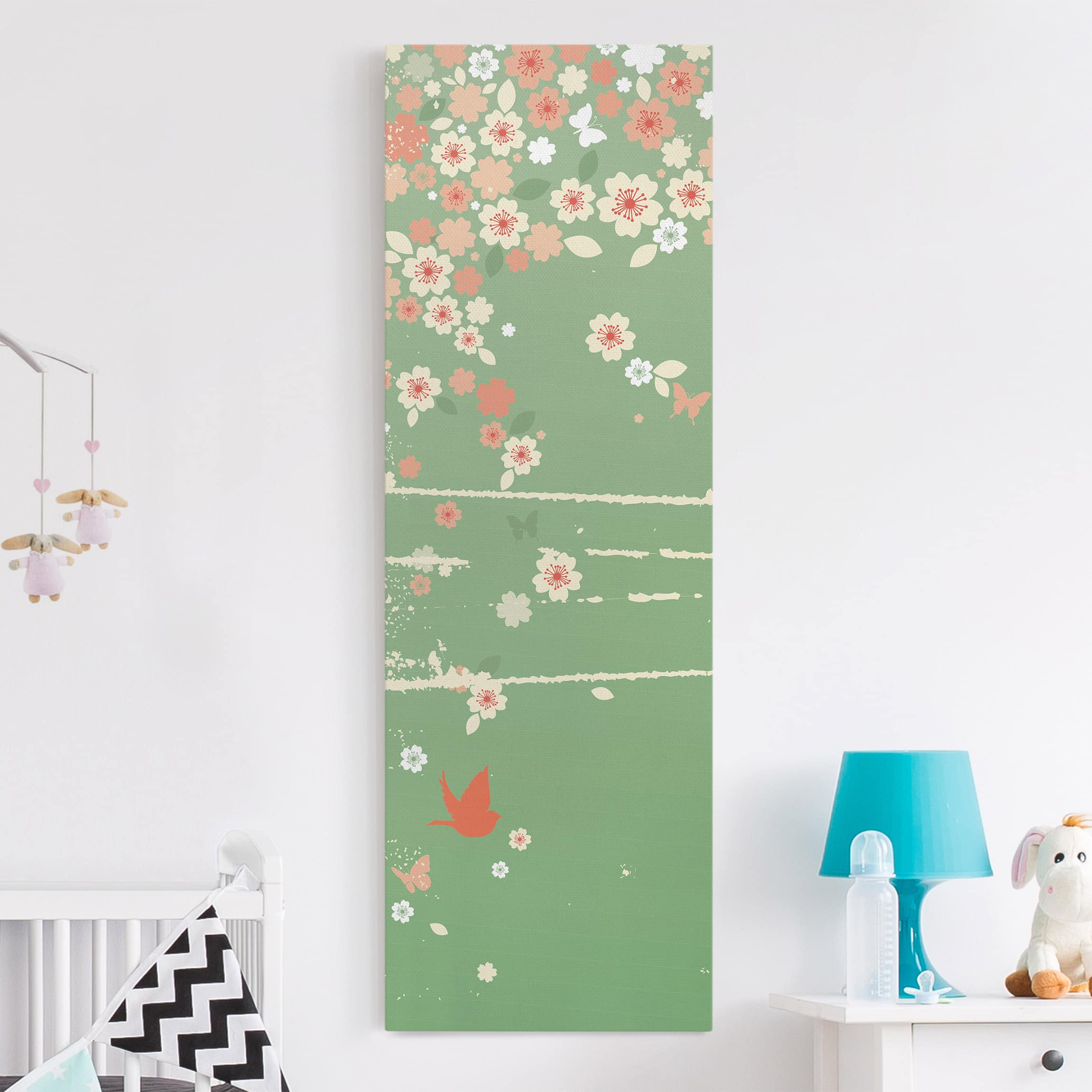 Leinwandbild Blumen Spring Background