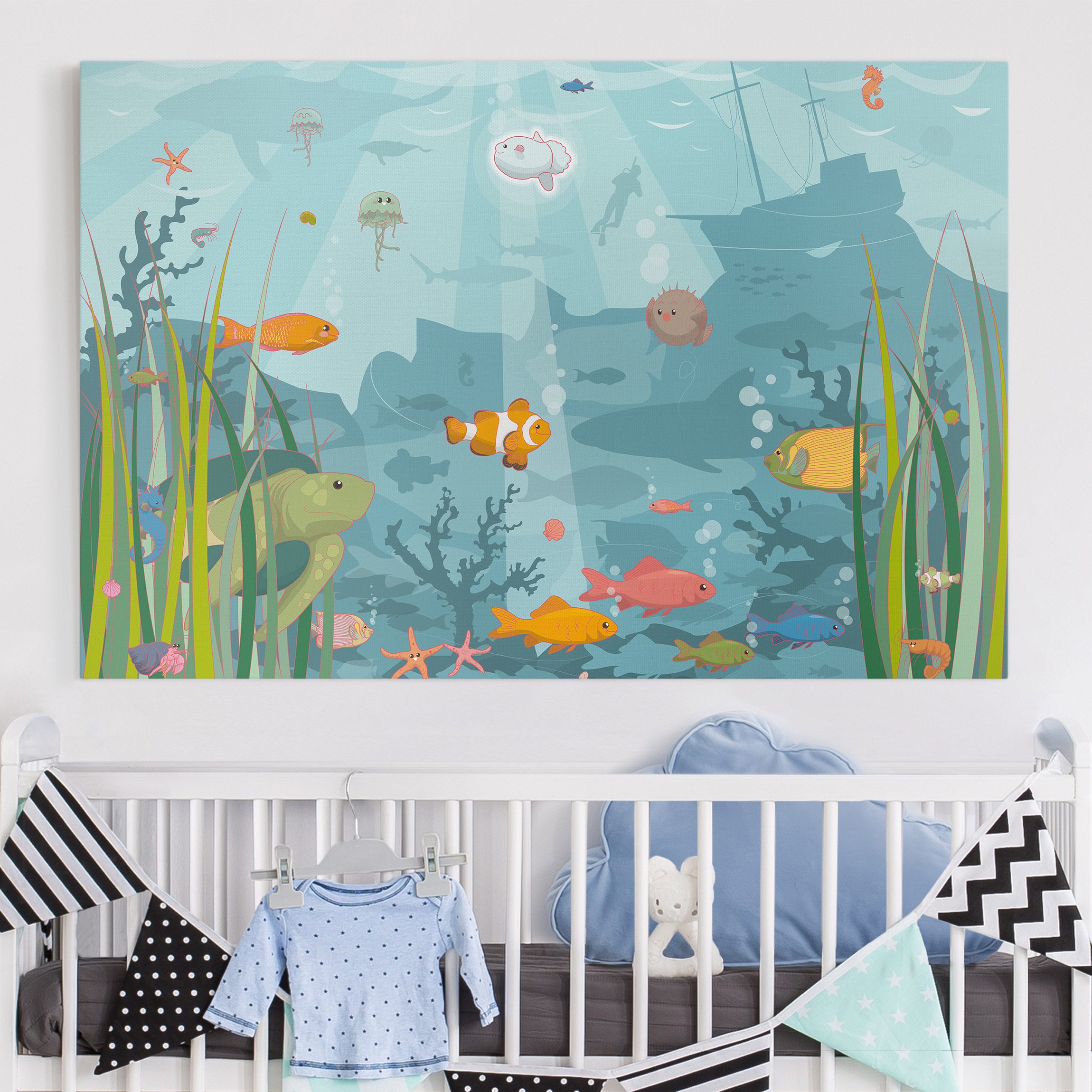 Leinwandbild Kinderzimmer Meereslandschaft