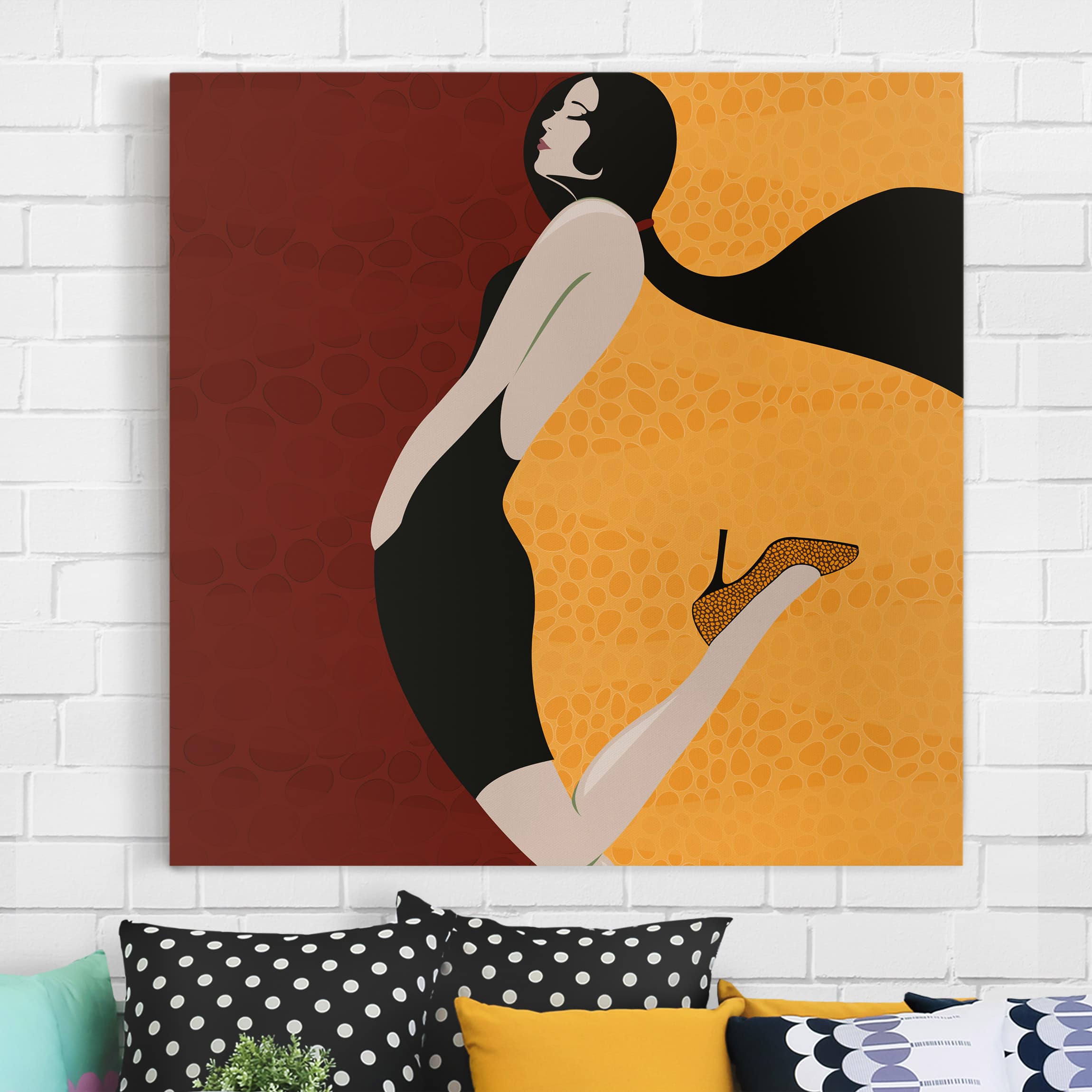 Leinwandbild - Quadrat Die Goldenen Zwanziger