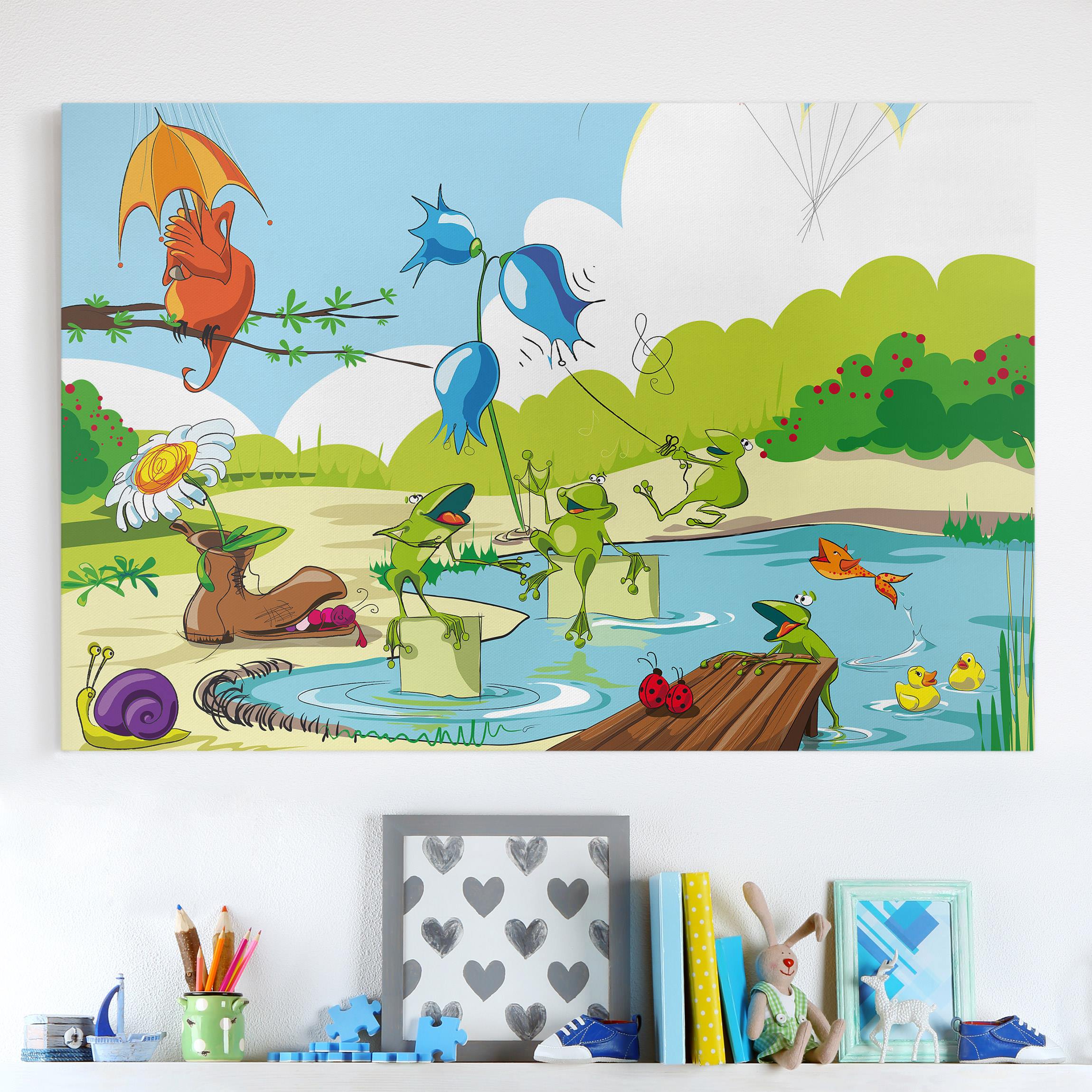 Leinwandbild - Querformat Tierkonzert