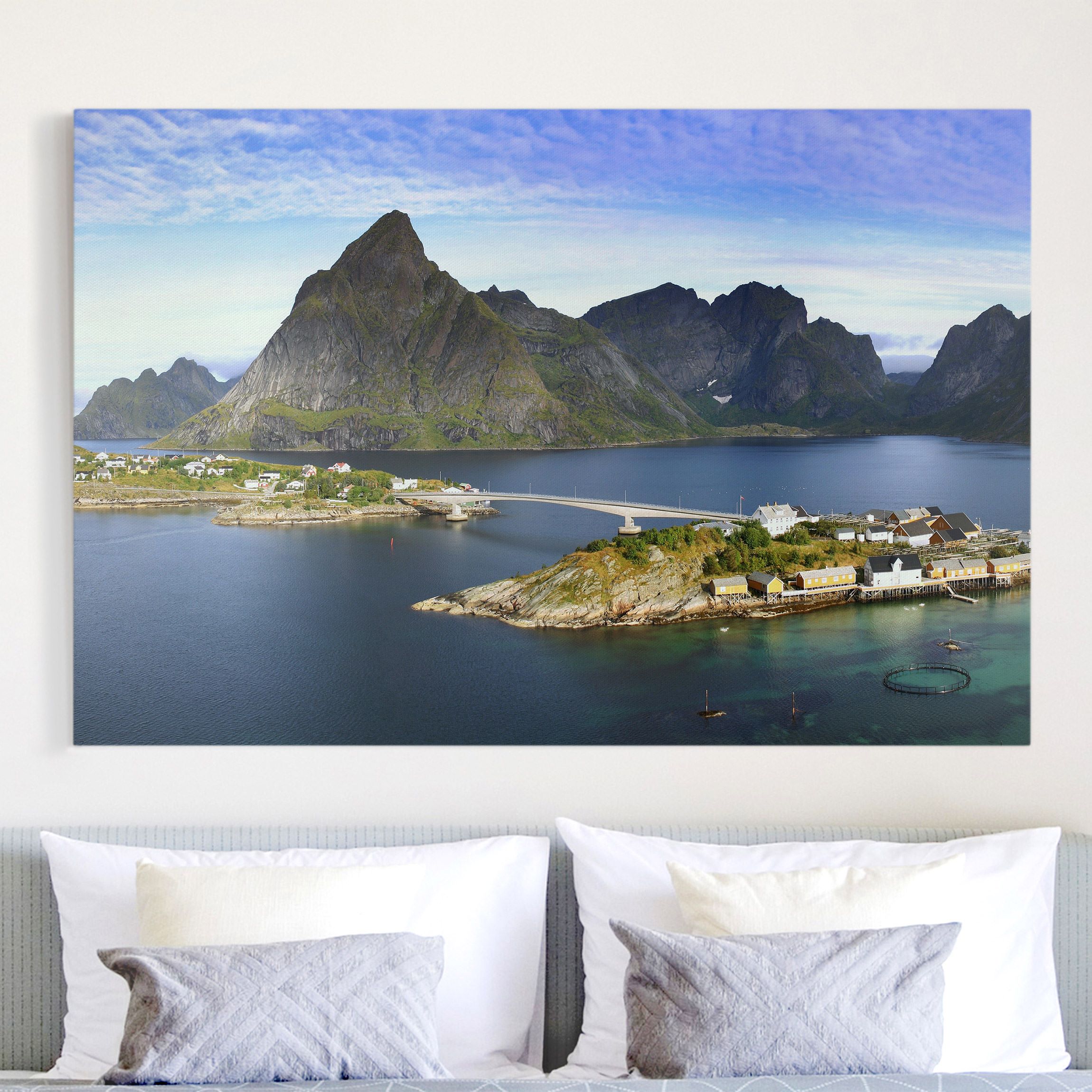 Leinwandbild - Querformat Nordisches Paradies