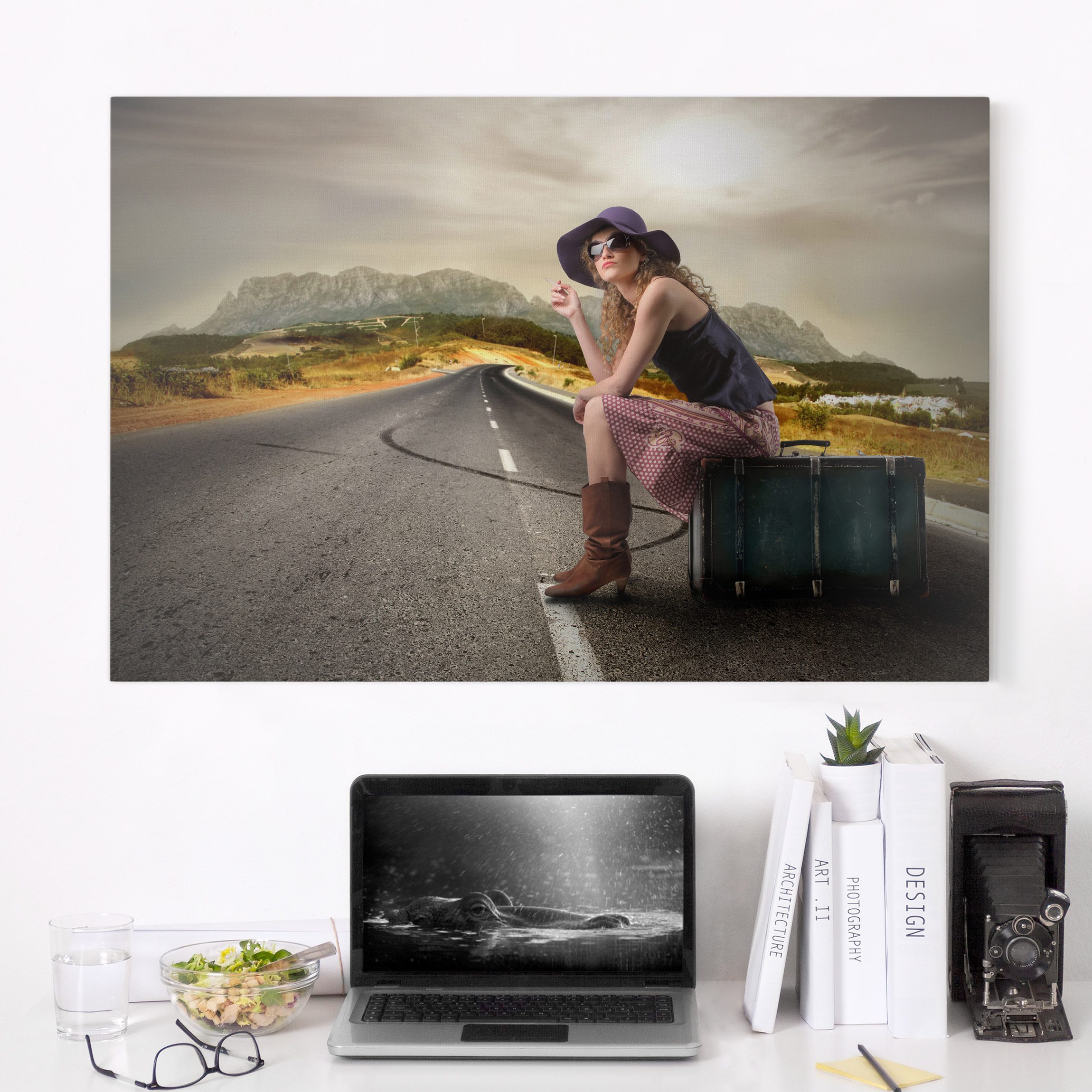 Leinwandbild - Querformat On the Road