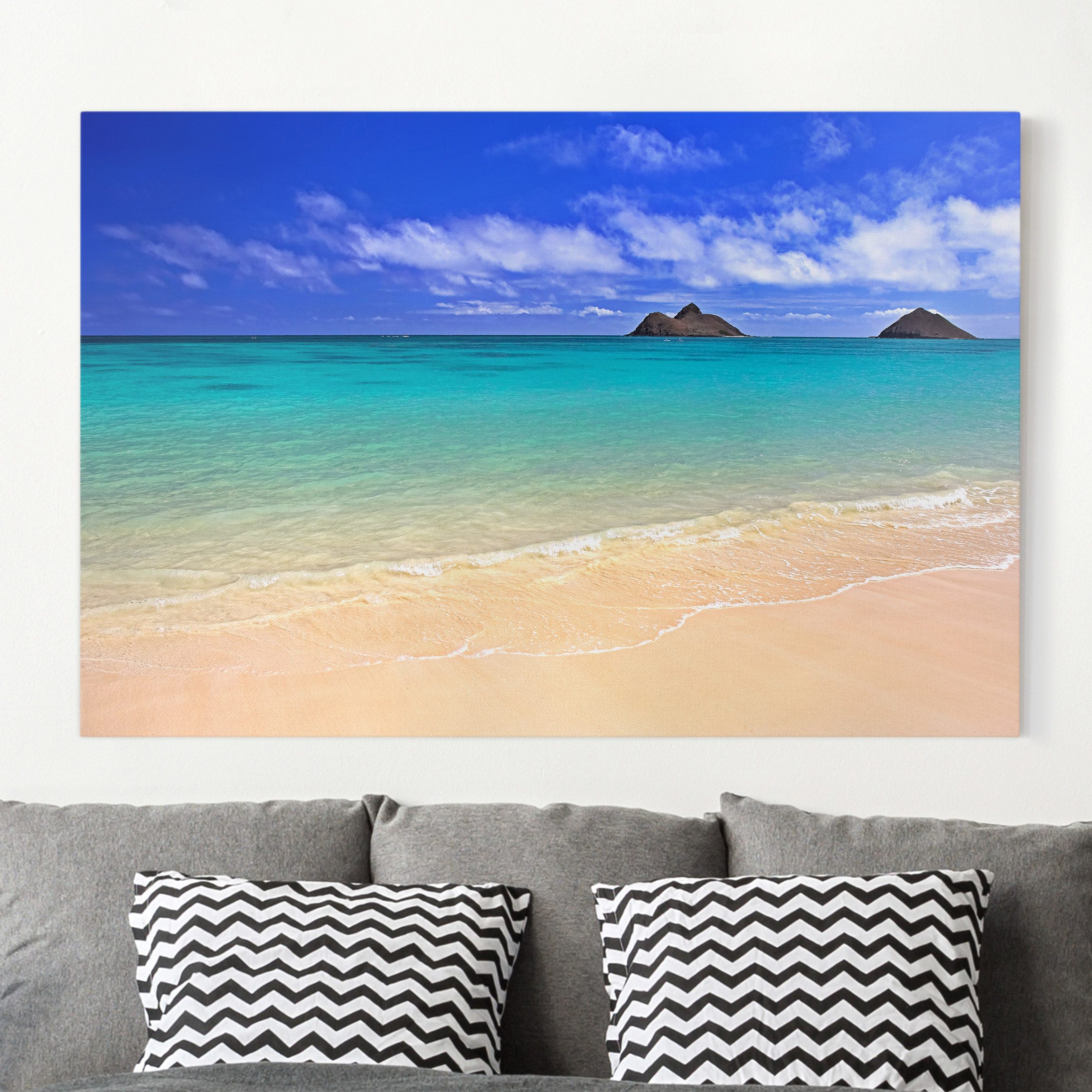 Leinwandbild Strand Paradise Beach