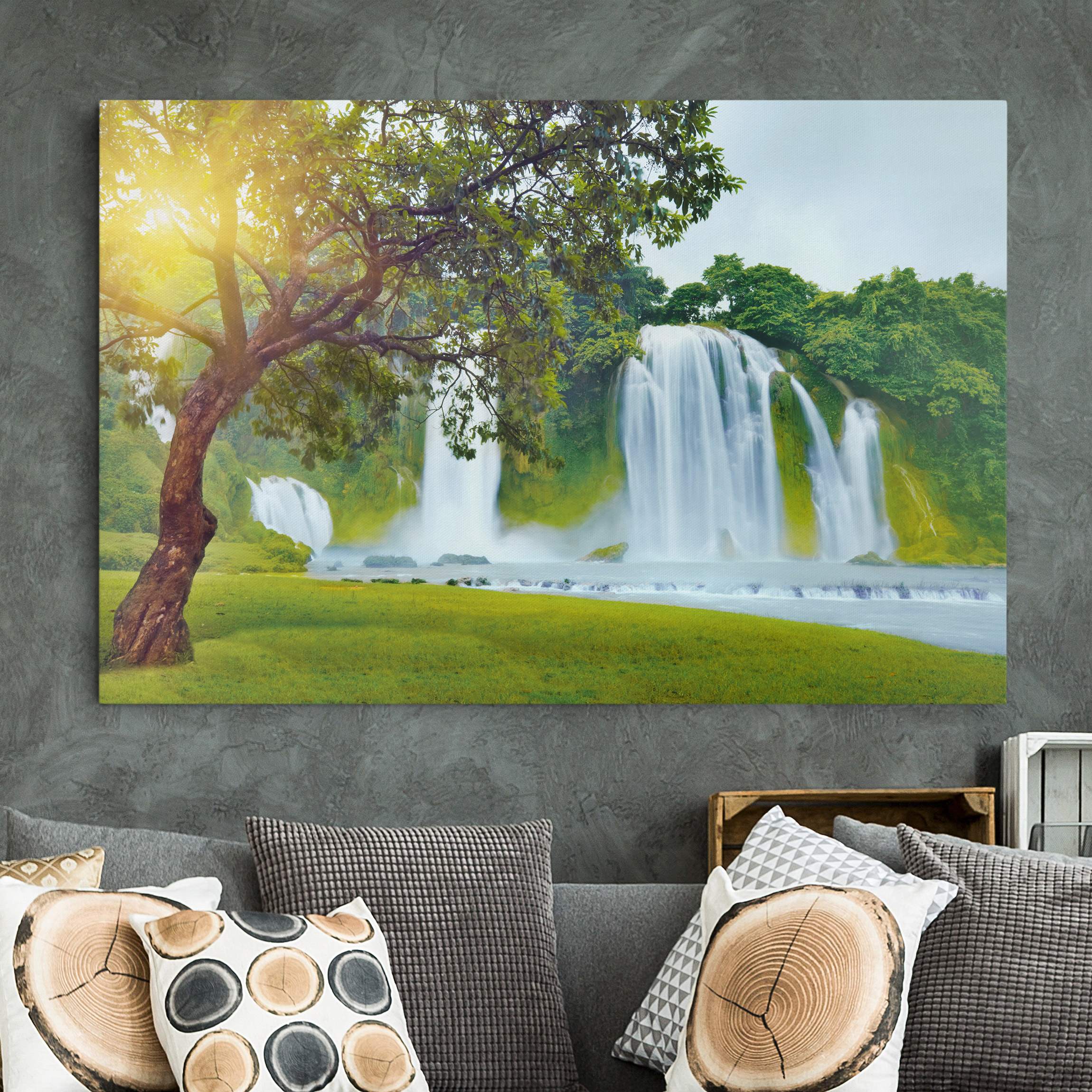 Leinwandbild - Querformat Paradise on Earth