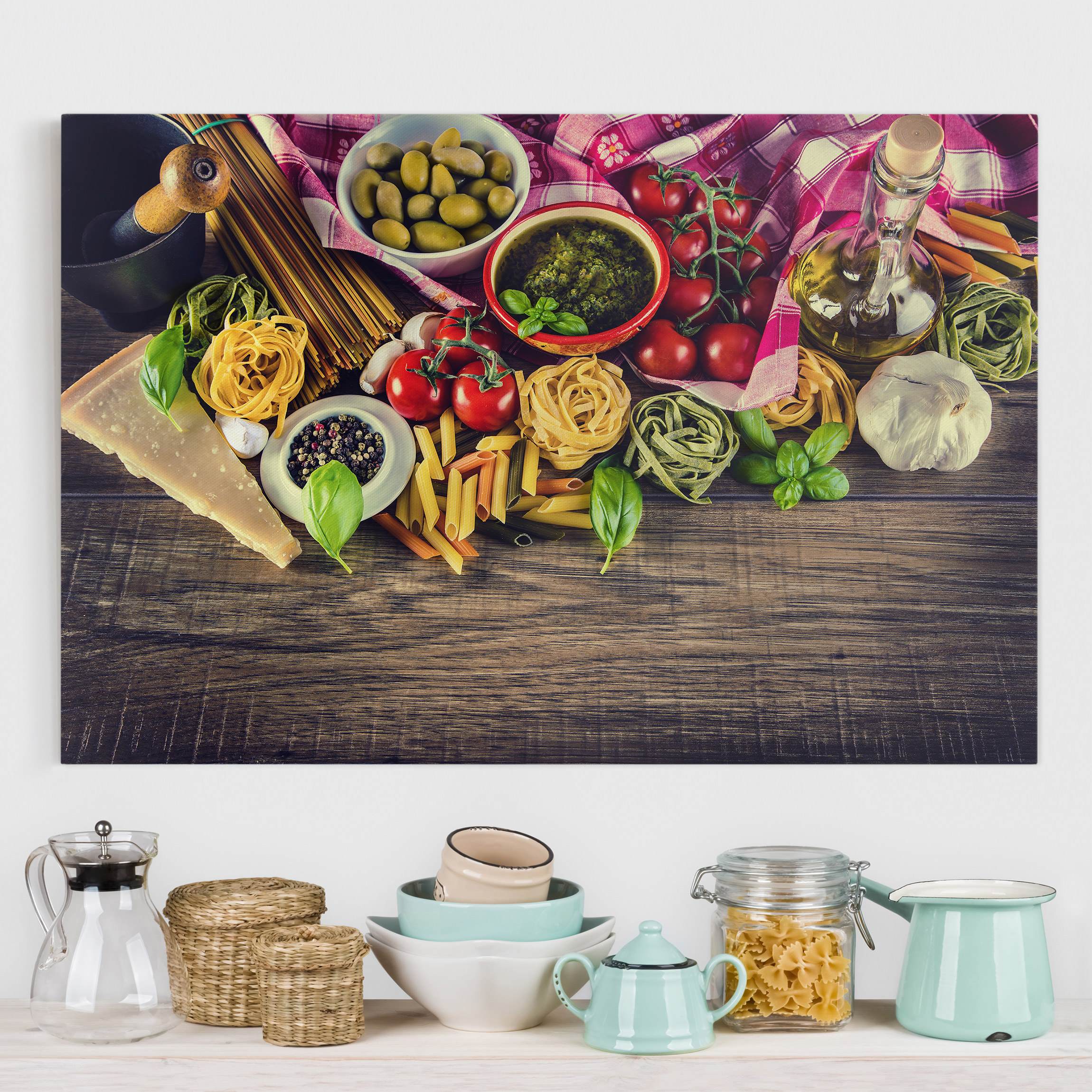 Leinwandbild Küche Pasta