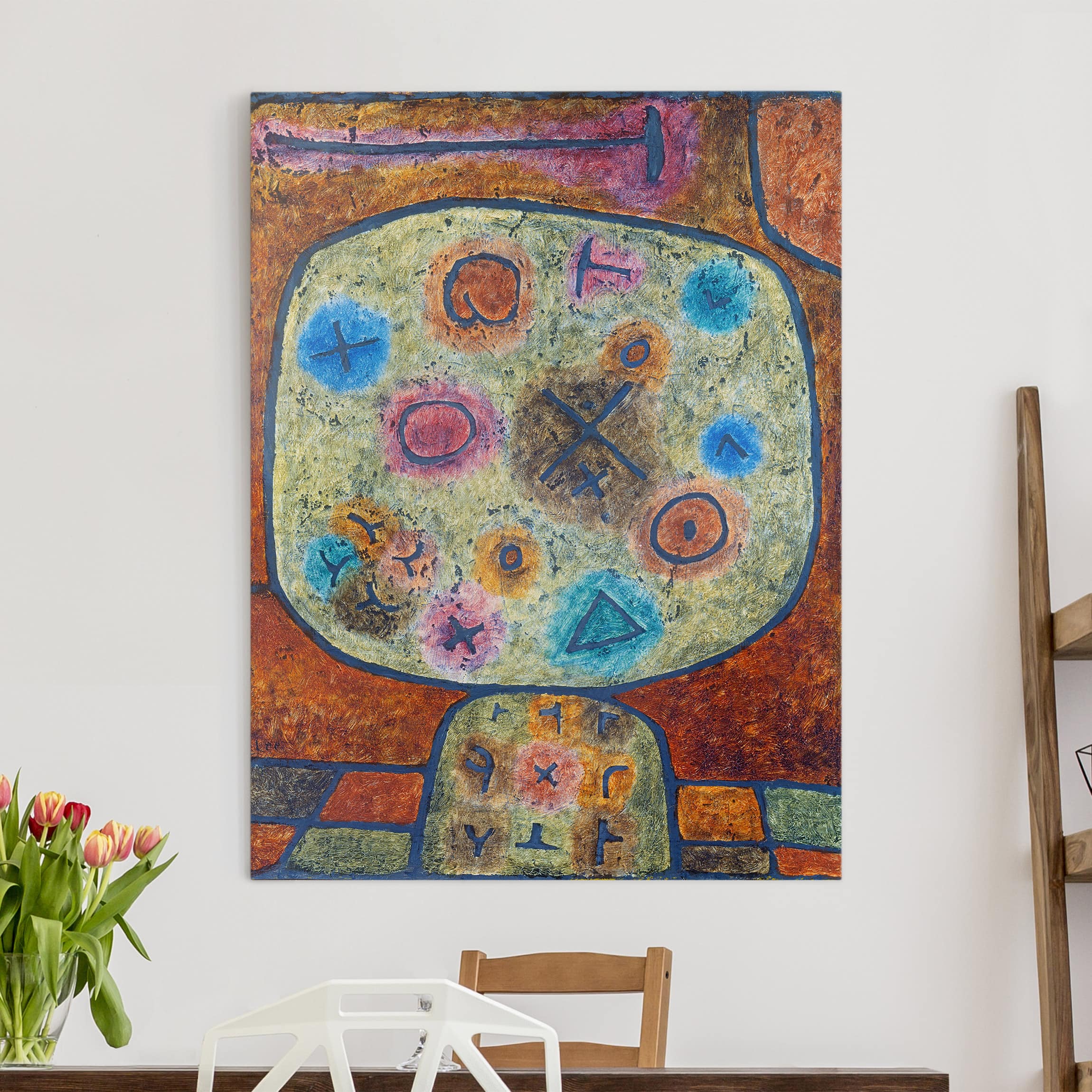 Leinwandbild Kunstdruck Paul Klee - Blumen in Stein